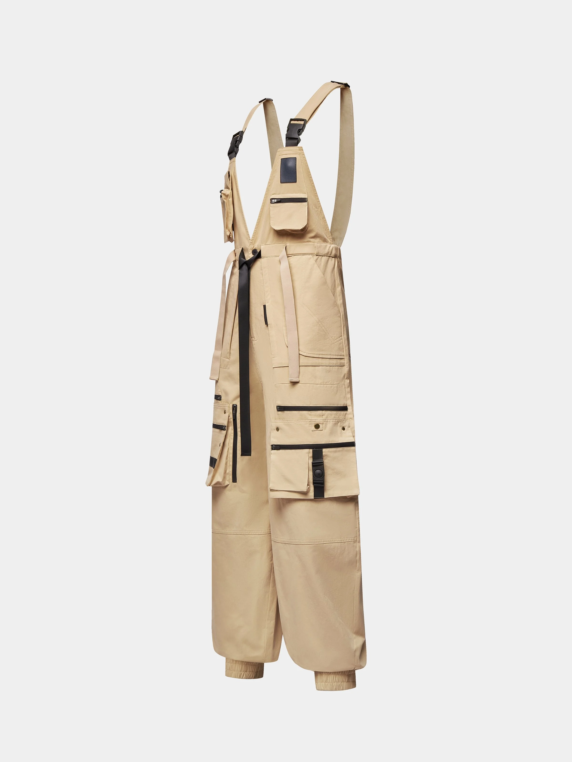 Bib Overalls Loose Fit Baggy Casual Workwear Fashion Lightweight Sloppy Coveralls with Cargo Pockets