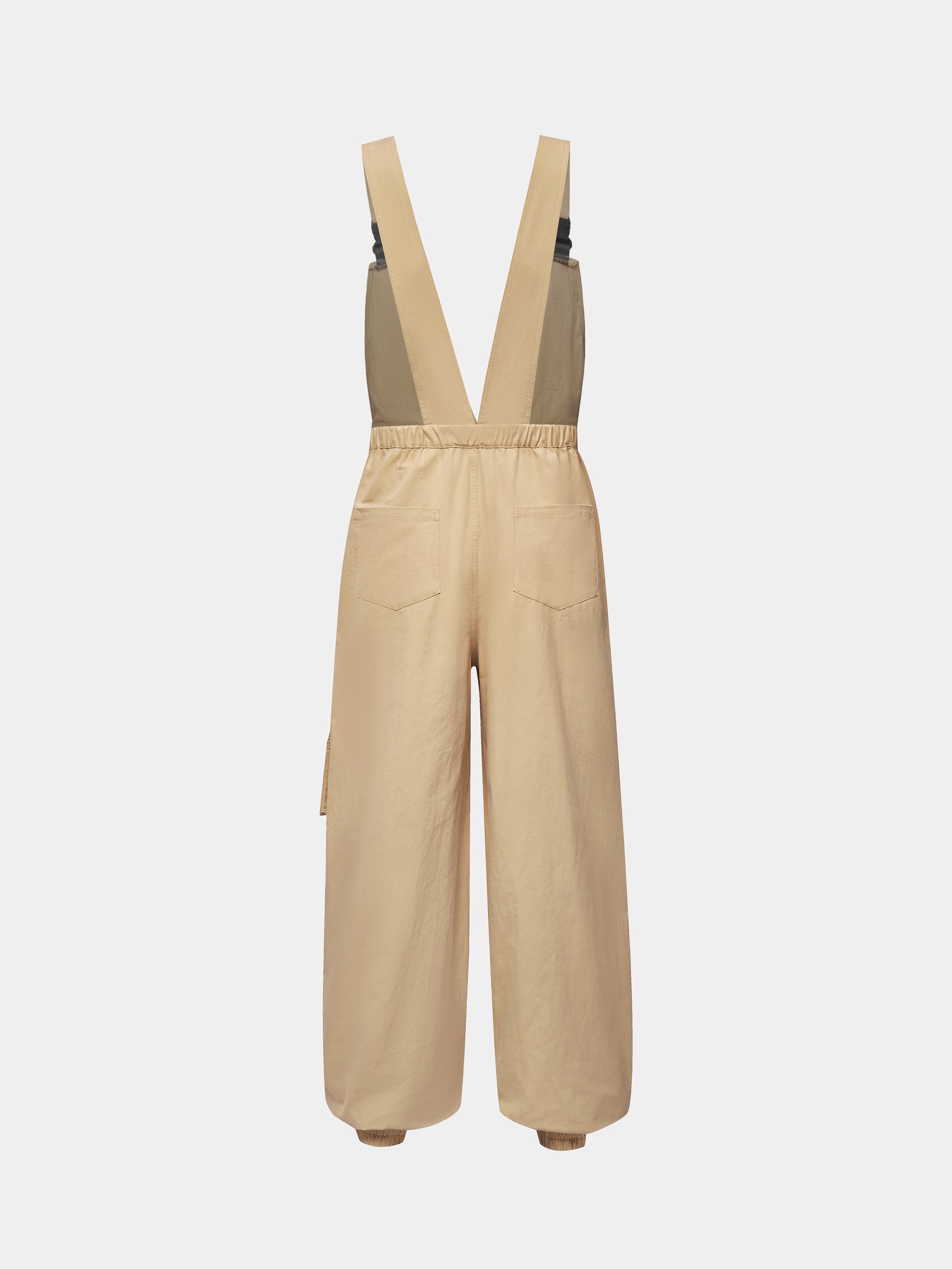 Bib Overalls Loose Fit Baggy Casual Workwear Fashion Lightweight Sloppy Coveralls with Cargo Pockets