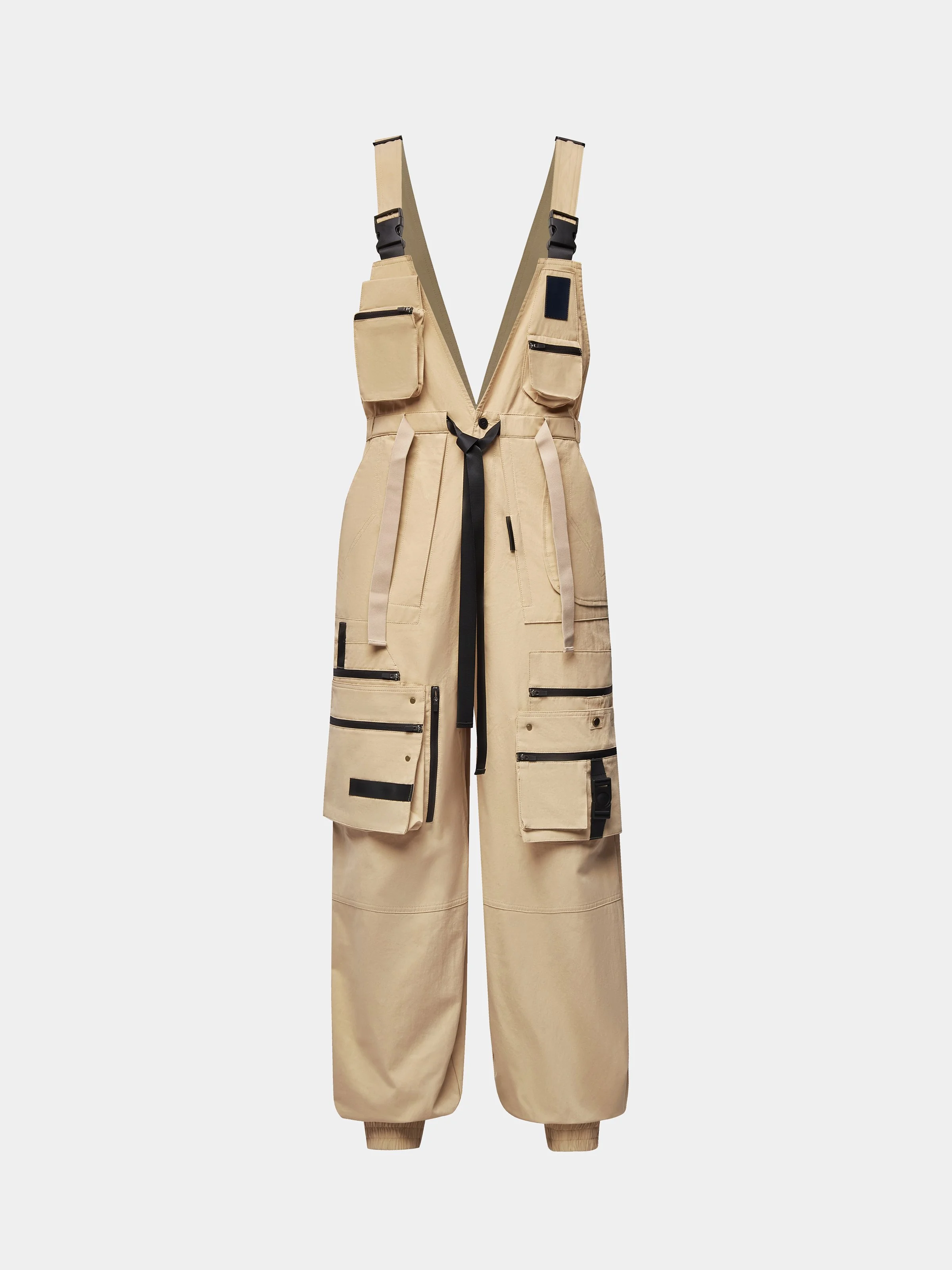 Bib Overalls Loose Fit Baggy Casual Workwear Fashion Lightweight Sloppy Coveralls with Cargo Pockets