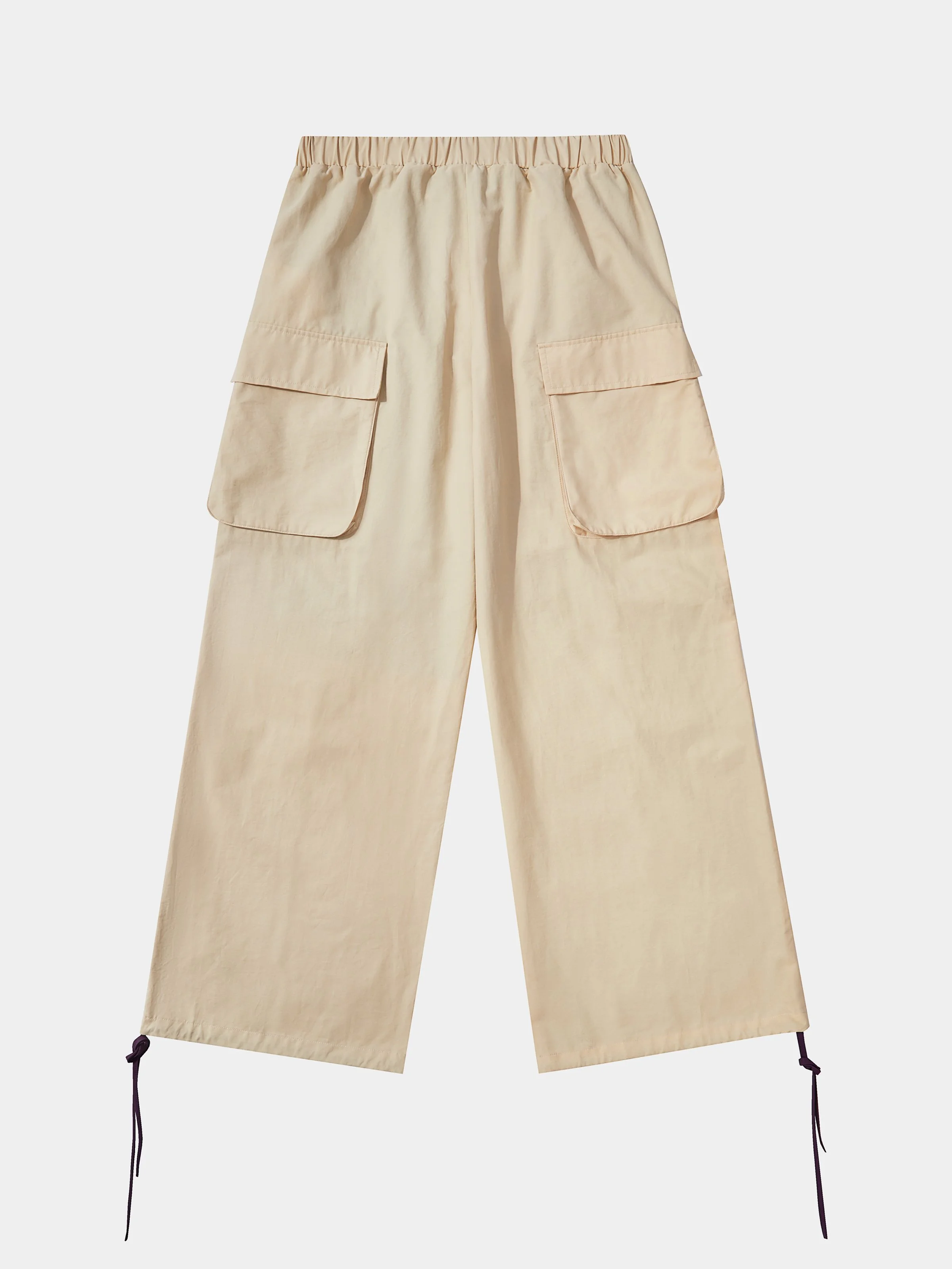 Color-block Casual Cargo Pants Workout Joggers Hiking Drawstring Tactical Pants with Multi Pockets