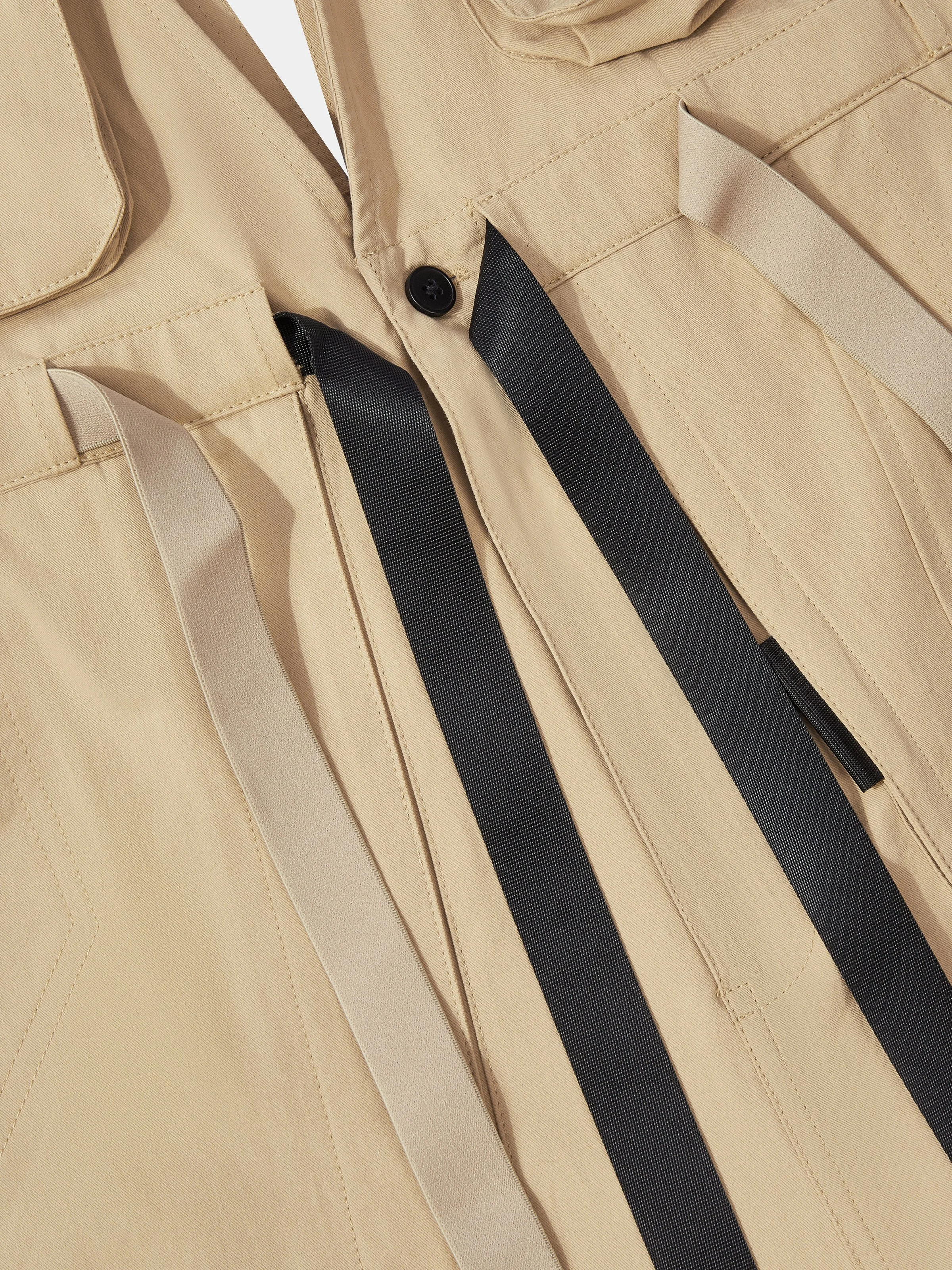 Bib Overalls Loose Fit Baggy Casual Workwear Fashion Lightweight Sloppy Coveralls with Cargo Pockets