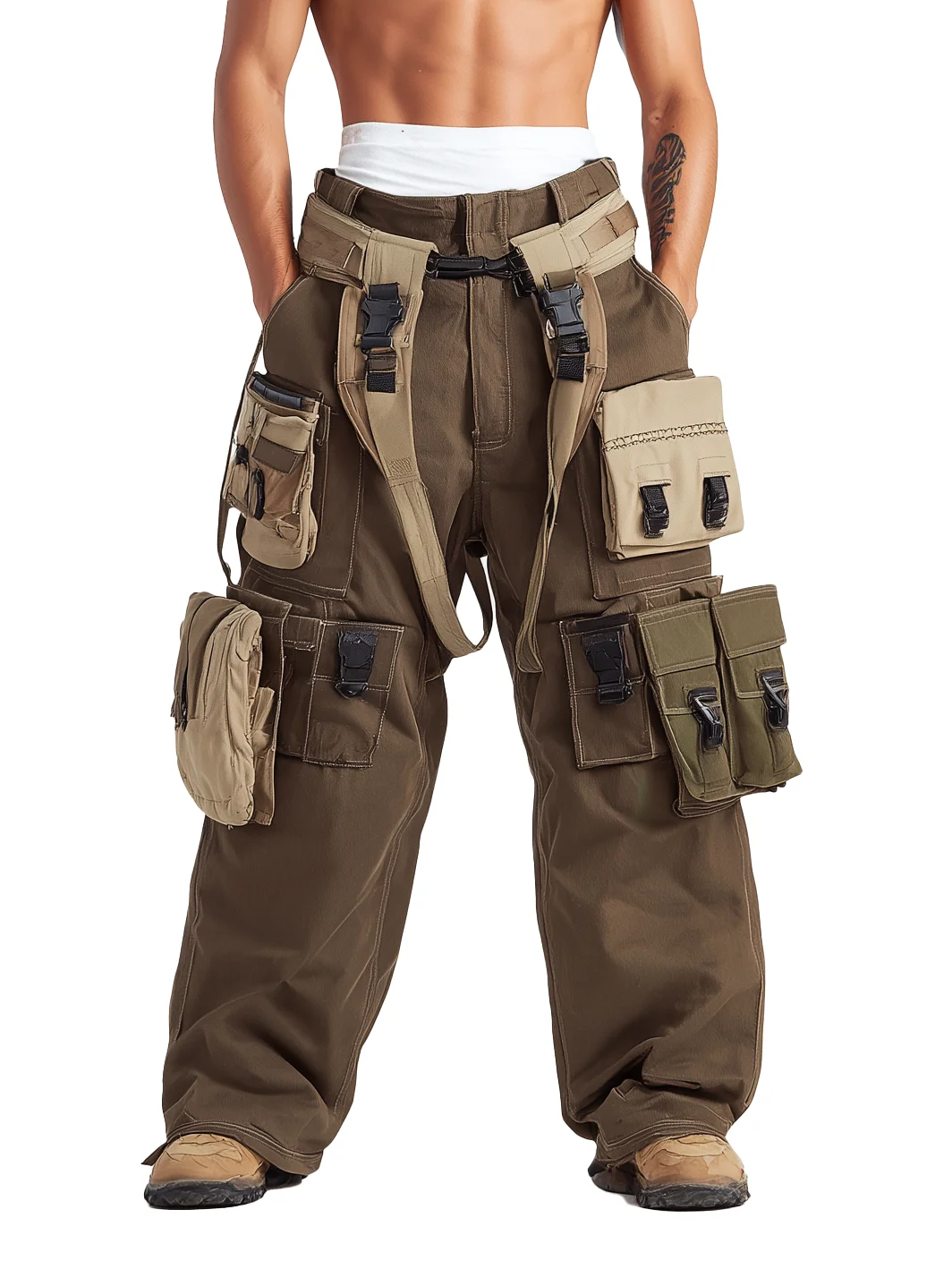 Multiple Pockets Cargo Pants Ripstop Water Resistant Breathable Tactical Work Pants