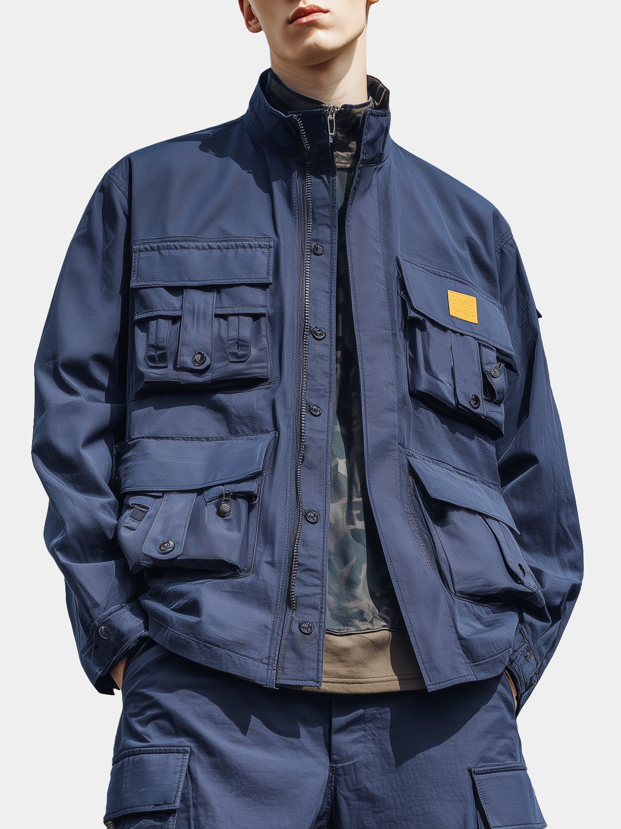 Street Style Tactical Lined Designer Pockets Water Resistant Work Jacket