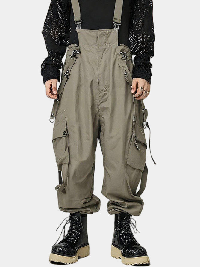 Overalls Loose Casual Work Clothes Fashion Lightweight Loose Overalls Pocket Overalls