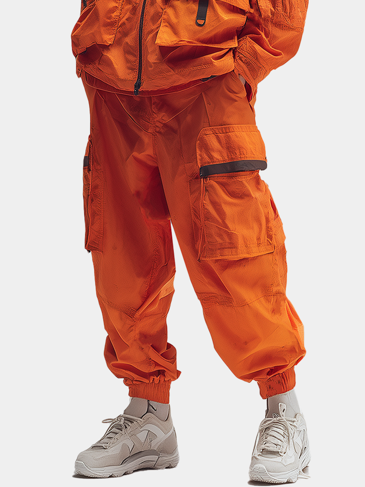 Tear-resistant Avant-garde Functional Trendy Style Pocket Workwear Jogger Pants