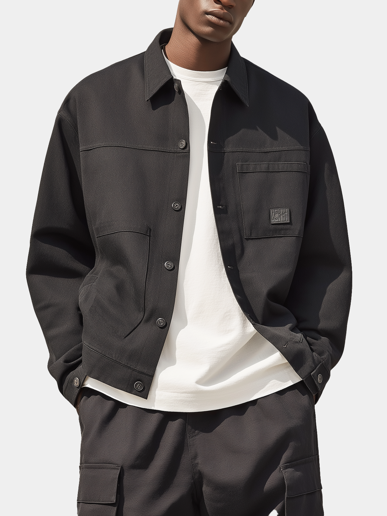 Street Style Washed Denim Cotton Classic Work Jacket