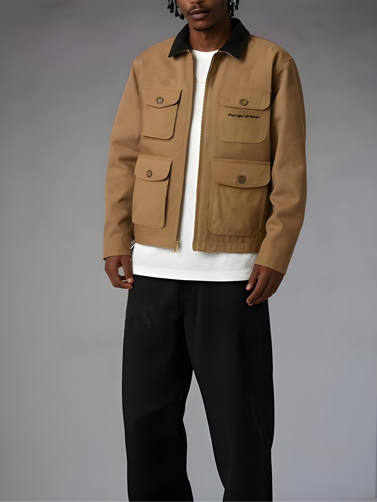 Shawl Collar Multicolor Block Regular Fit Fashionable and lightweight Casual Jacket