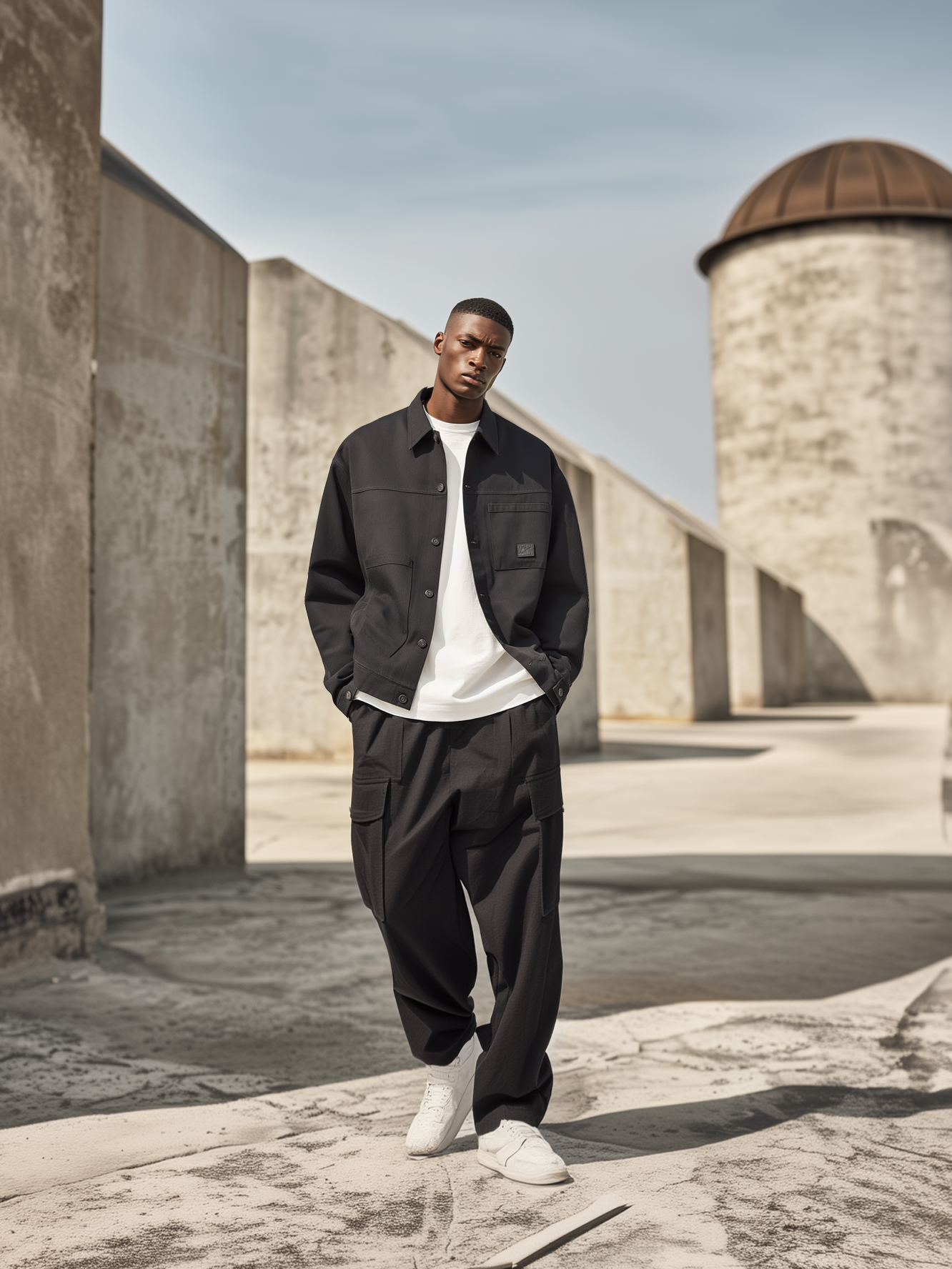 Street Style Washed Denim Cotton Classic Work Jacket
