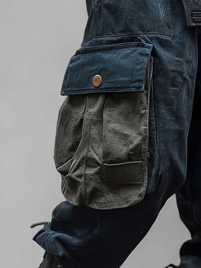 Windproof And Waterproof Ripstop Flap Pockets Urban Casual Tactical Hiking Pants