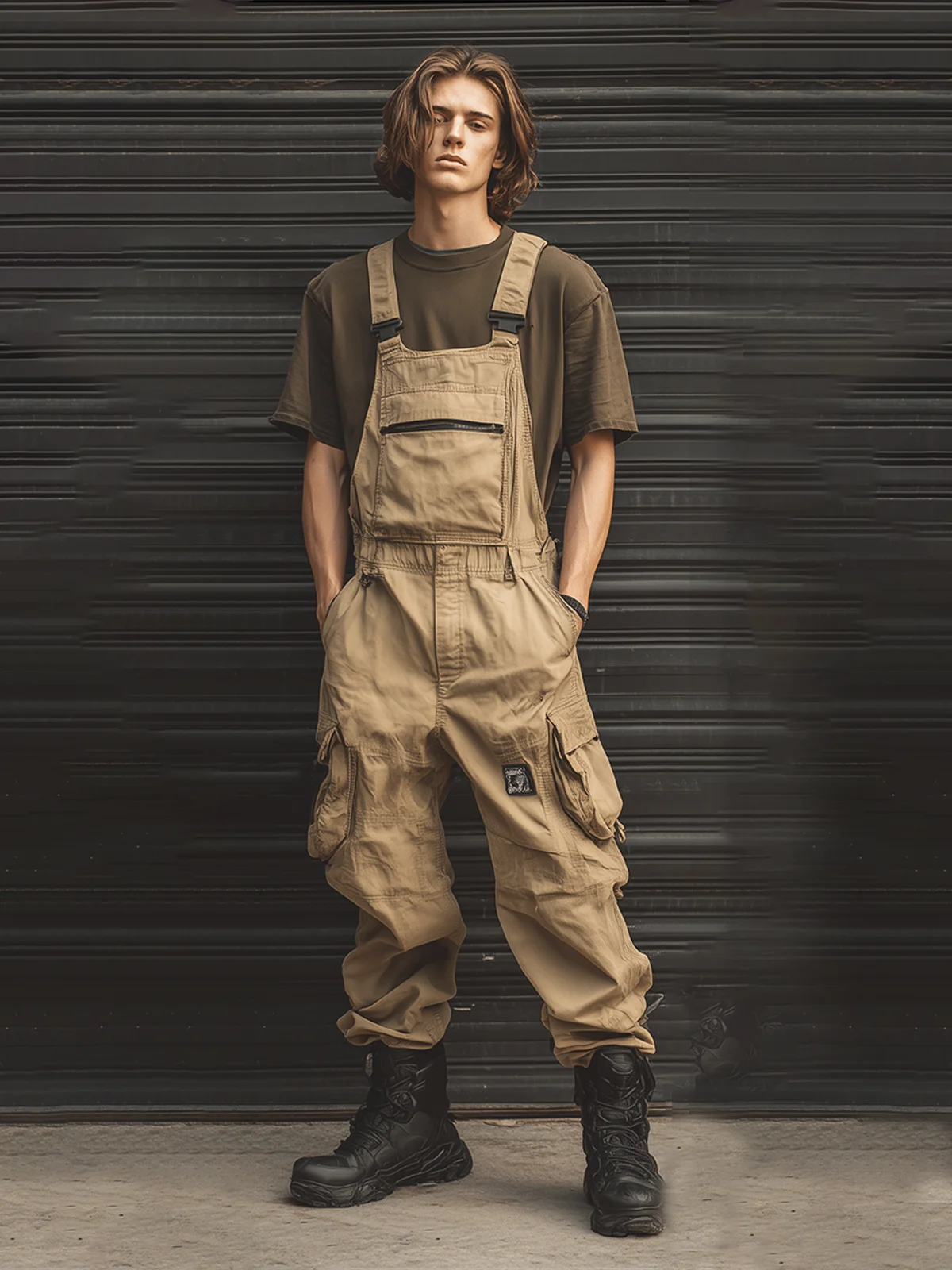 Khaki Street Style Trend Overalls