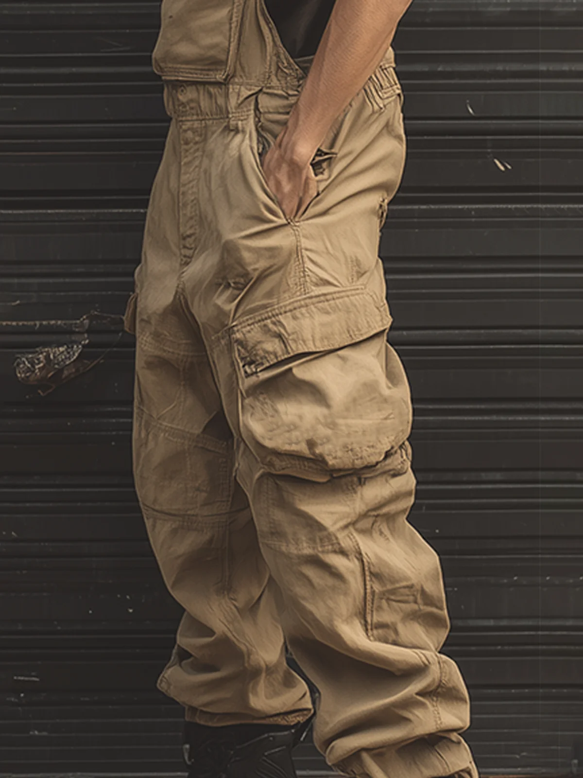 Khaki Street Style Trend Overalls