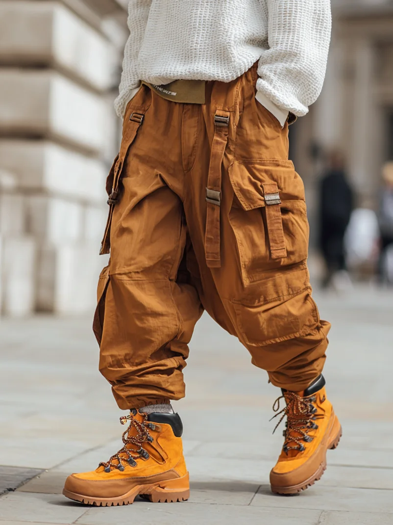 Street Style Tactical Pants Water Resistant Ripstop Cargo Pants Work Hiking Pants