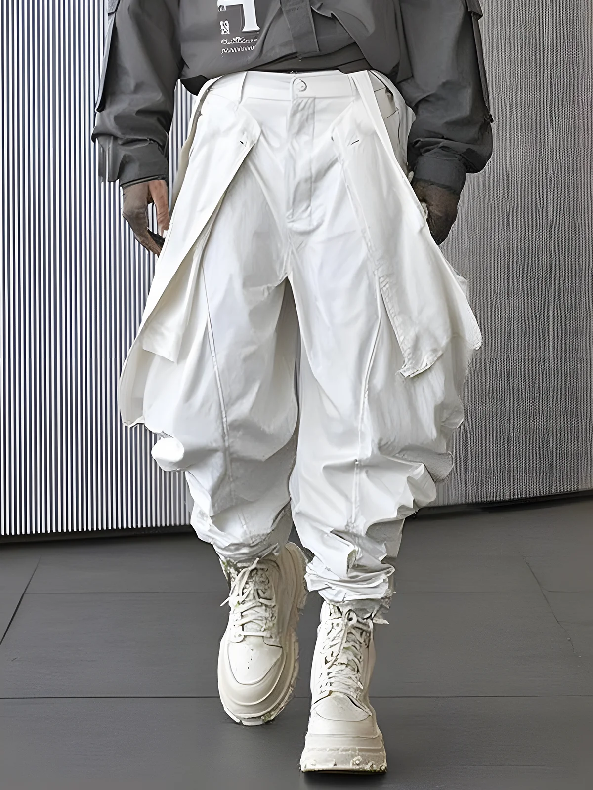 Urban Street Waterproof And Windproof Work Clothes For Hiking And Various Loose Pants