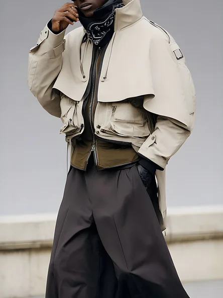 Multi-Style Urban Street Fashion Cool Jacket Outerwear Waterproof And Windproof Work Clothes For Hiking Out