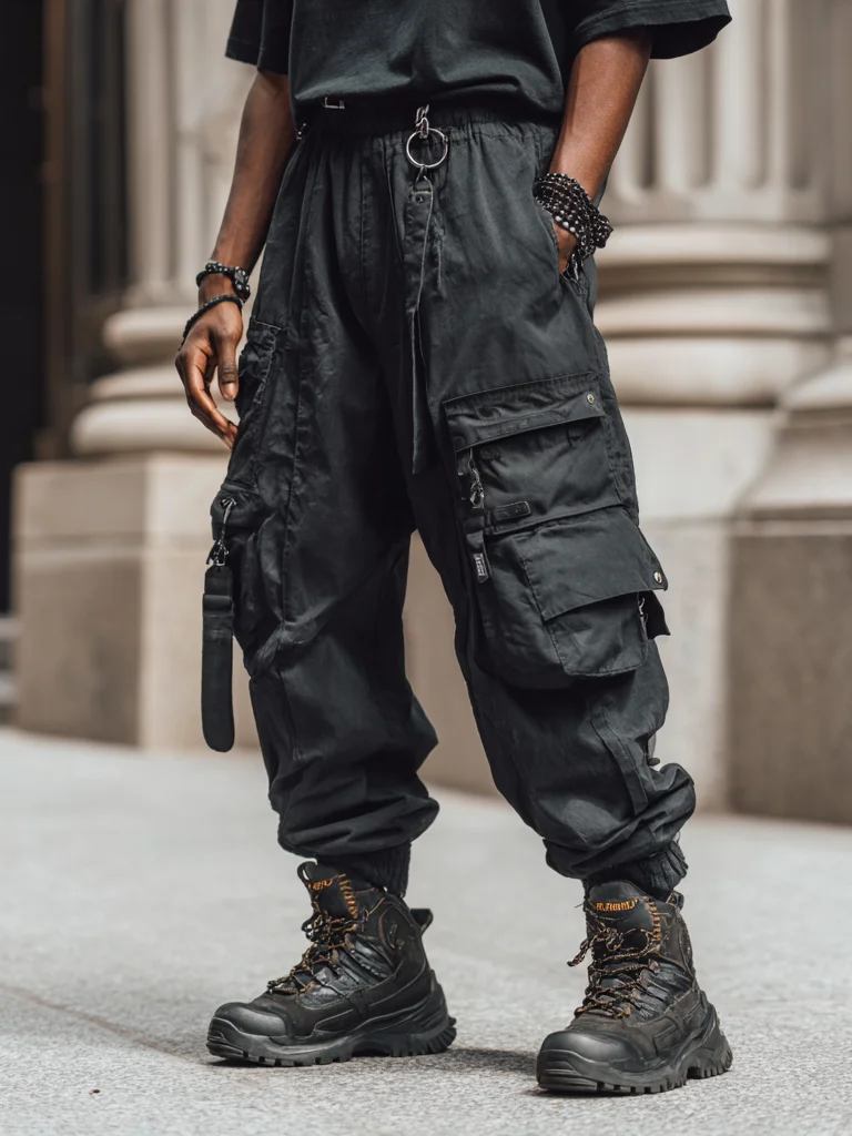 Street Style Tactical Pants Water Resistant Ripstop Cargo Pants Work Hiking Pants