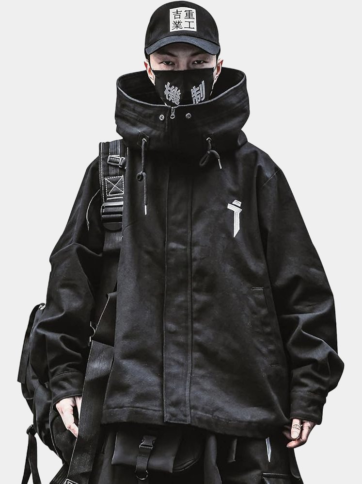 Japanese Streetwear Zip Up Windbreaker Jackets
