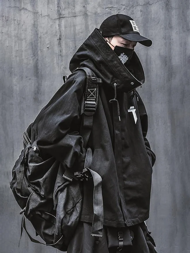 Japanese Streetwear Zip Up Windbreaker Jackets