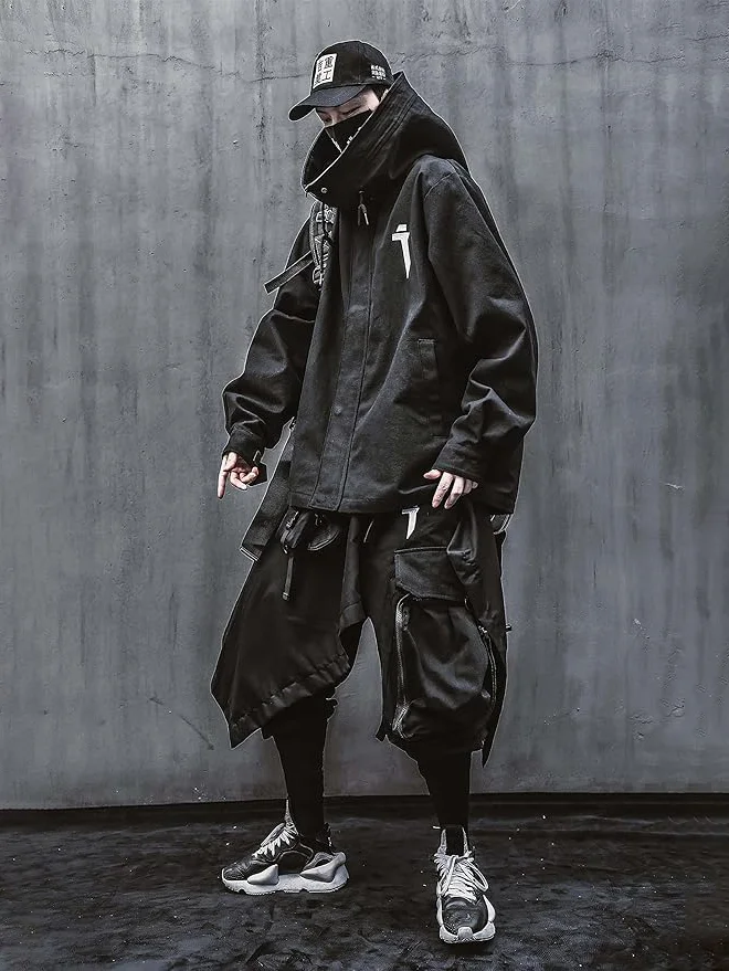 Japanese Streetwear Zip Up Windbreaker Jackets