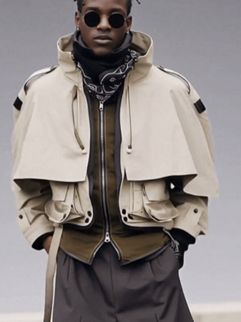 Multi-Style Urban Street Fashion Cool Jacket Outerwear Waterproof And Windproof Work Clothes For Hiking Out