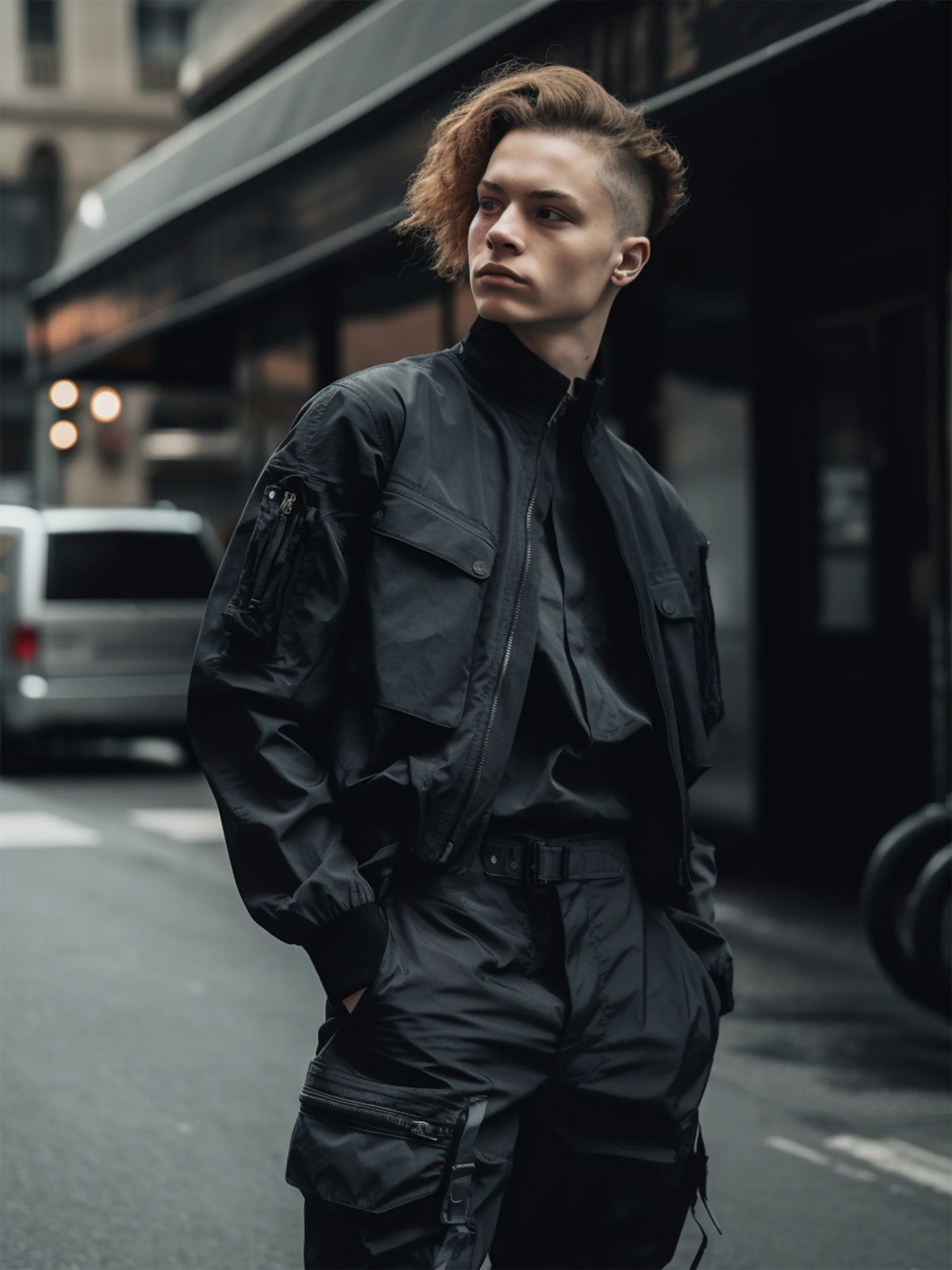 Urban Street Fashion Cool Jacket Outerwear Waterproof And  Work Clothes For Hiking Out