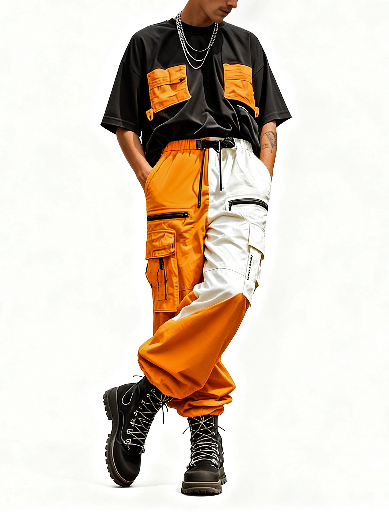 Street Style Tactical Pants Water Resistant Ripstop Cargo Pants Work Hiking Pants