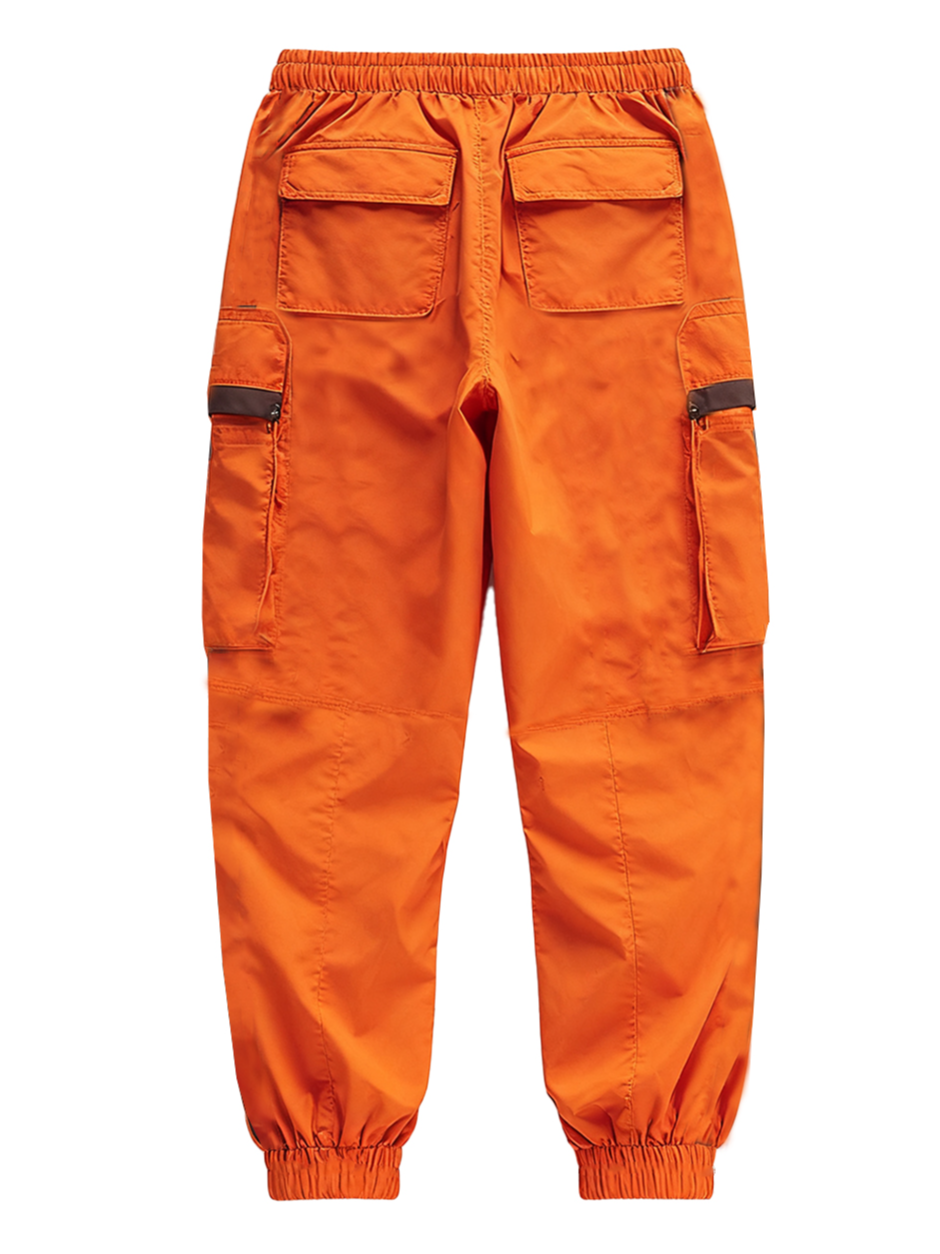 Tear-resistant Avant-garde Functional Trendy Style Pocket Workwear Jogger Pants