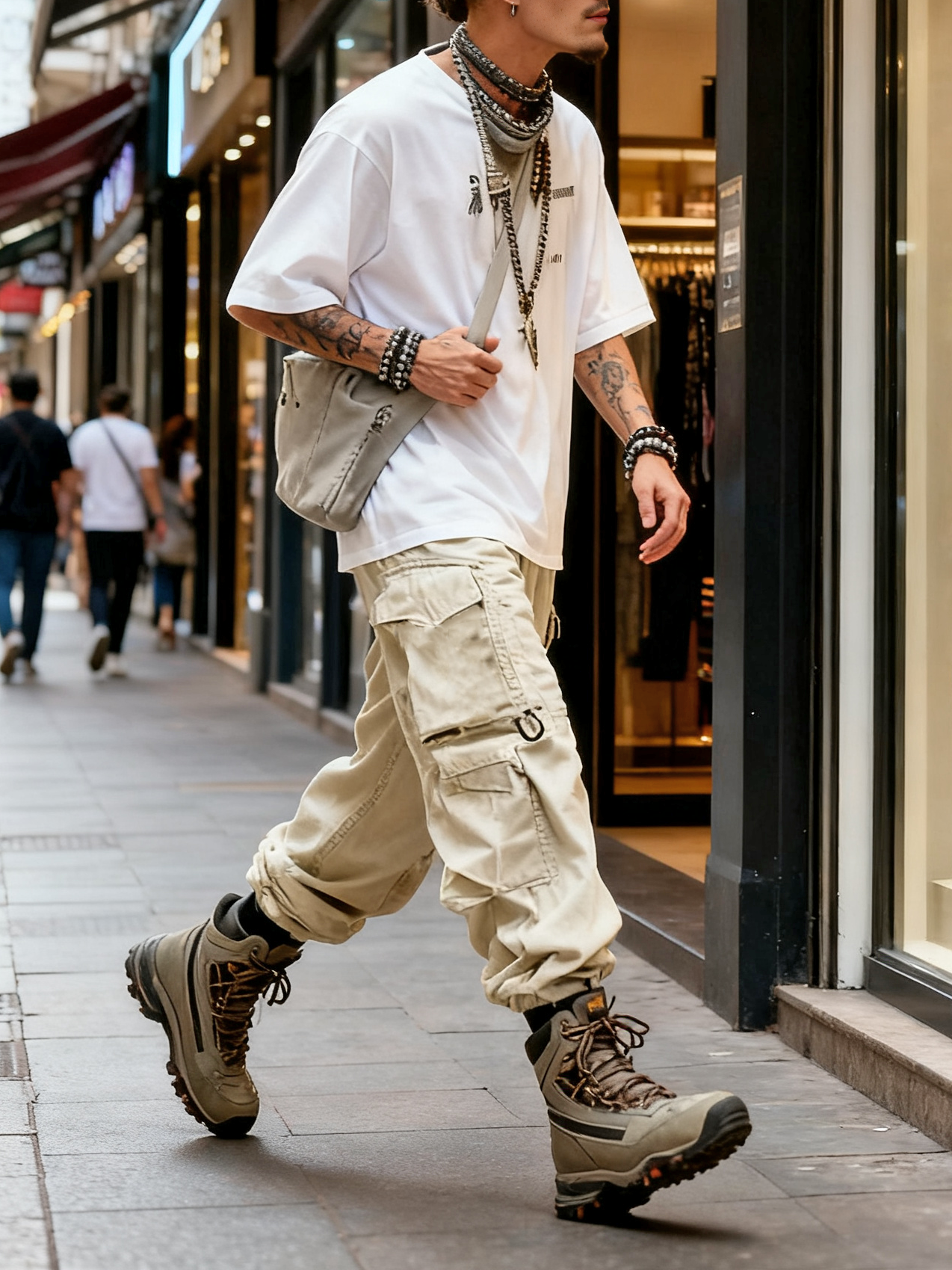 Streetwear Outdoor Washed Cargo Pants Relaxed Fit Work Pants with Multi Pockets