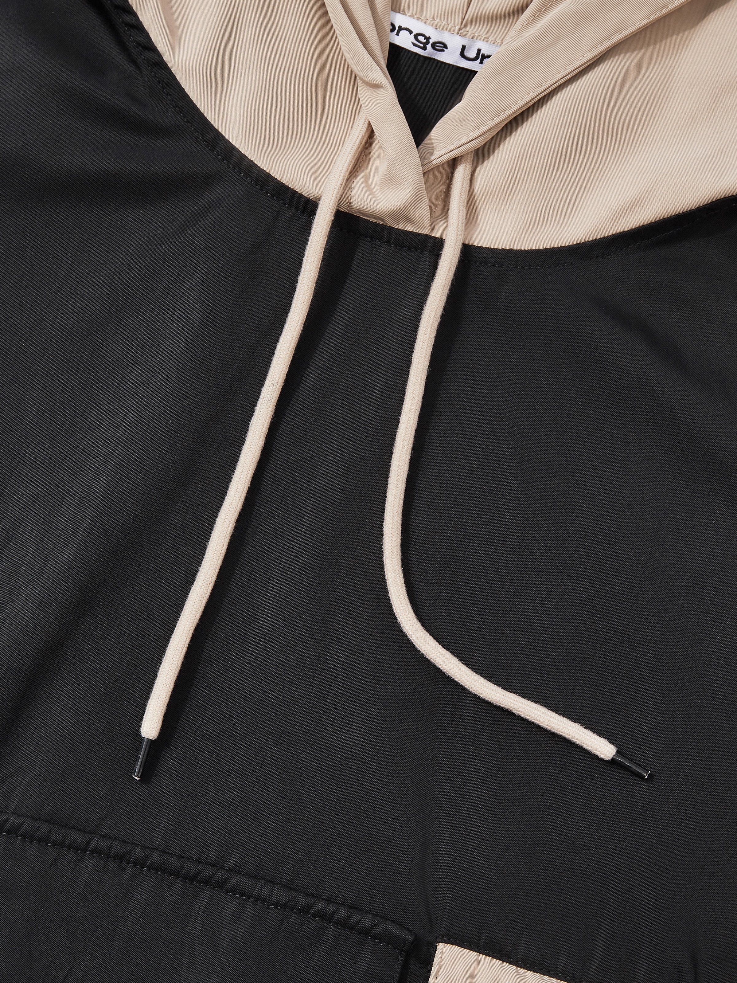 Workwear Urban Street Style Street Art Windproof Flap Pocket Lining Hooded Sweatshirt