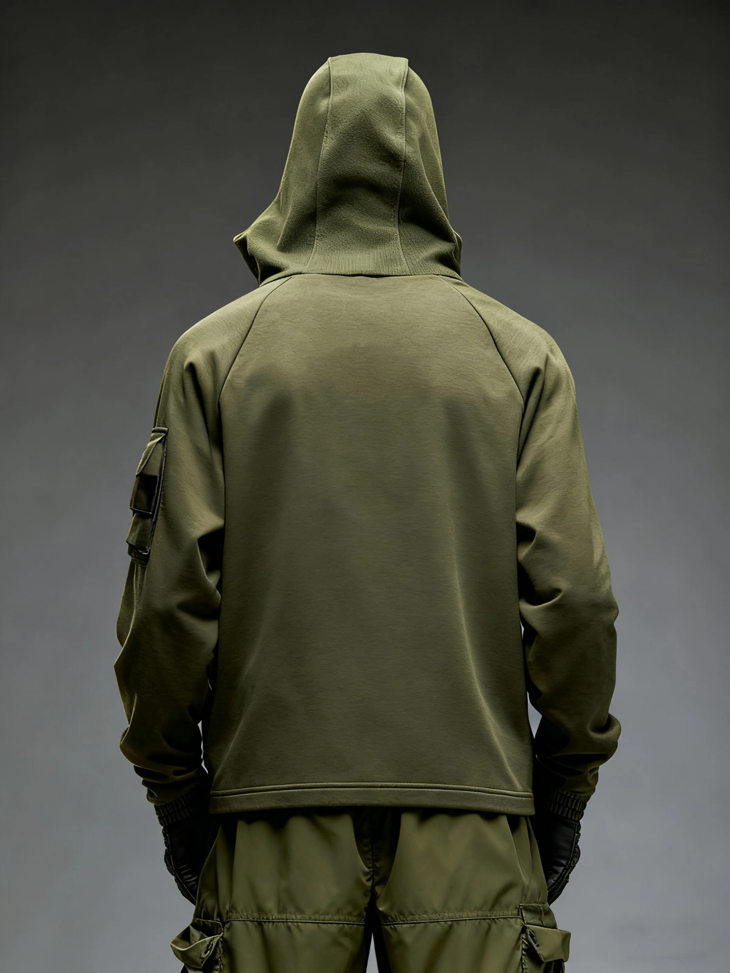 Workwear Sweatshirt Urban Functional Style Casual Street Three-Dimensional Pocket Work Hoodie Sweatshirt