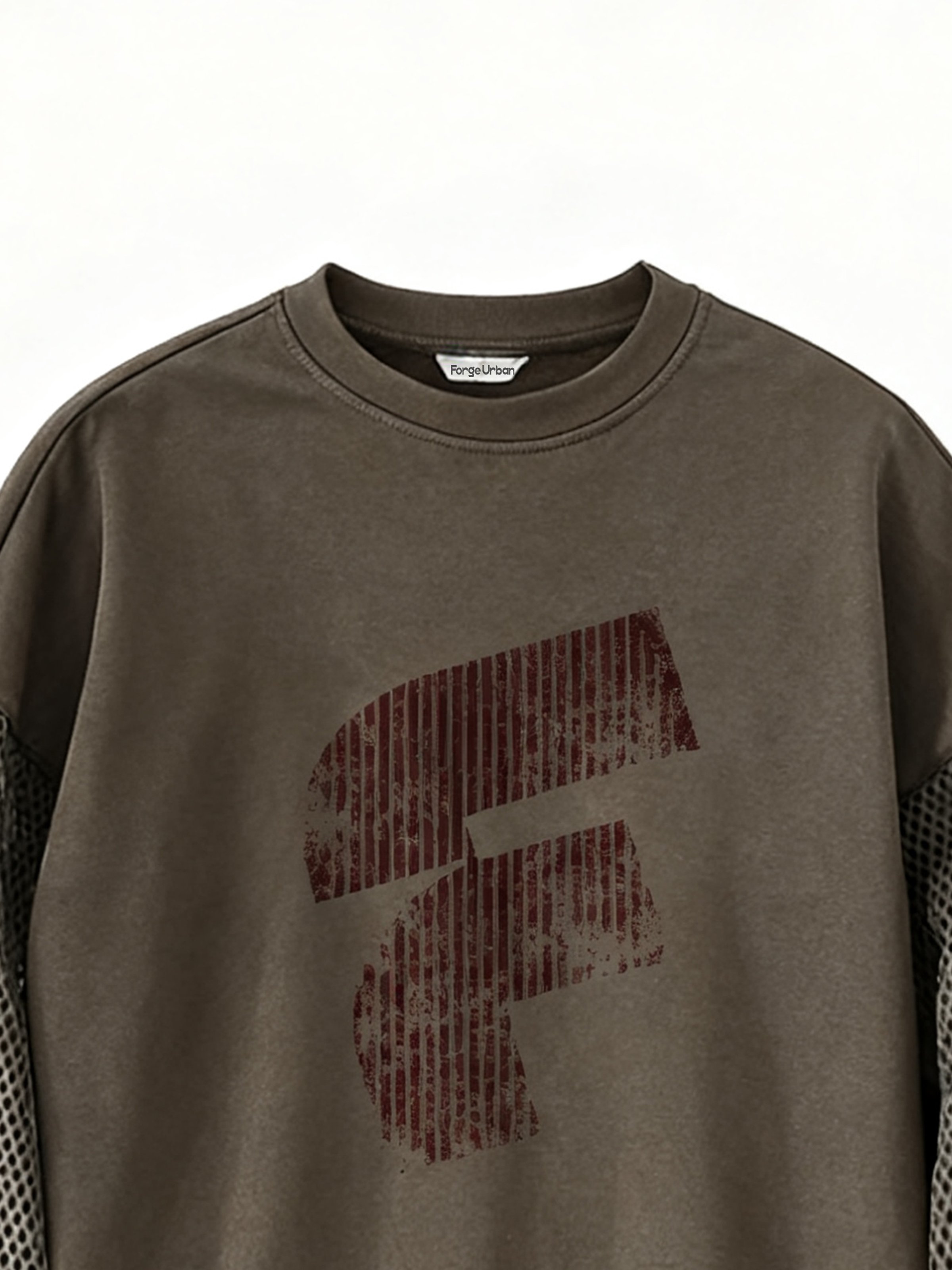 Paneled Sleeves Workwear Sweatshirt Urban Functional Style Casual Street Work Pullover