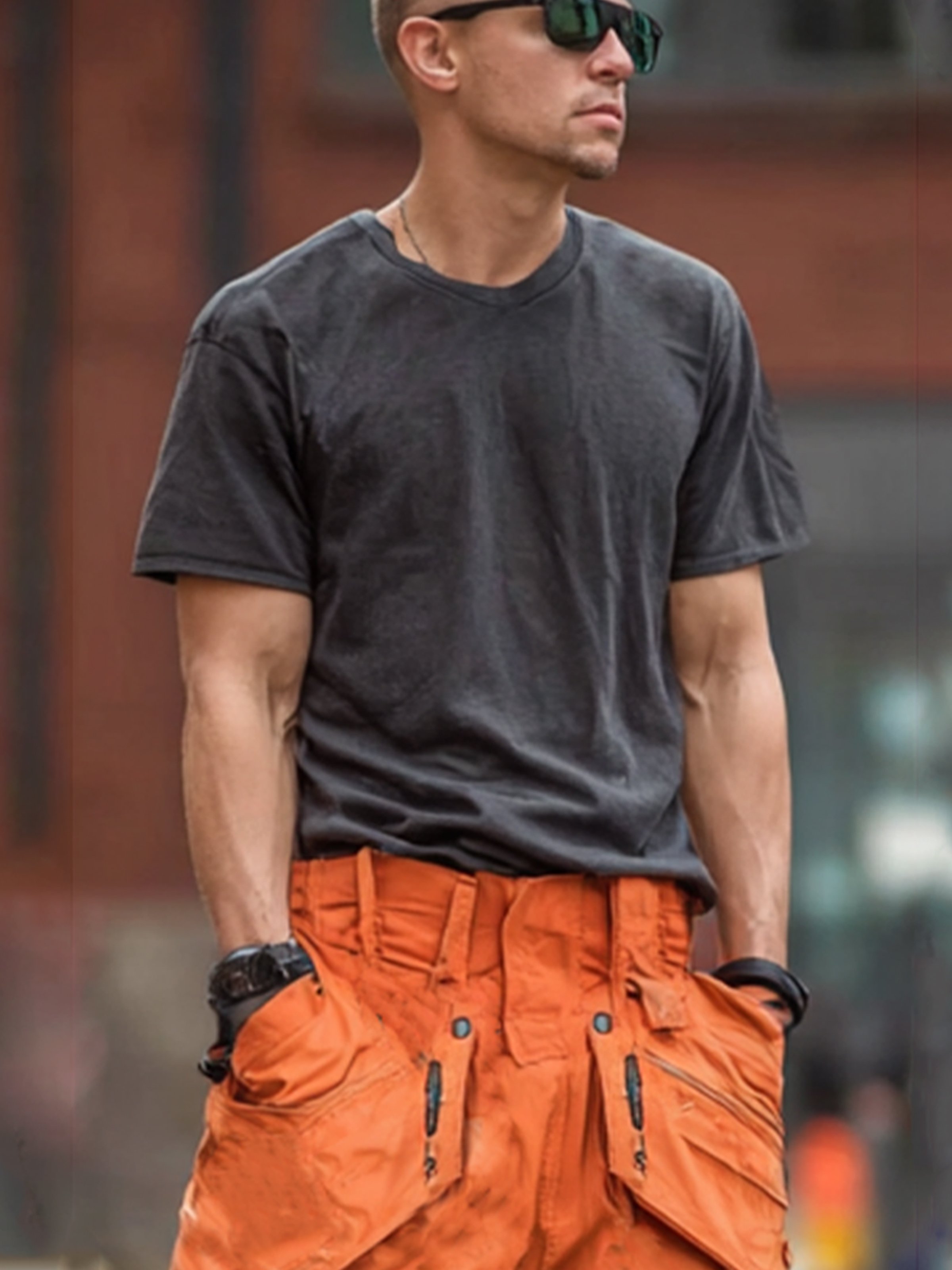 Men's Loose Washed Heavyweight Short Sleeve T-Shirt