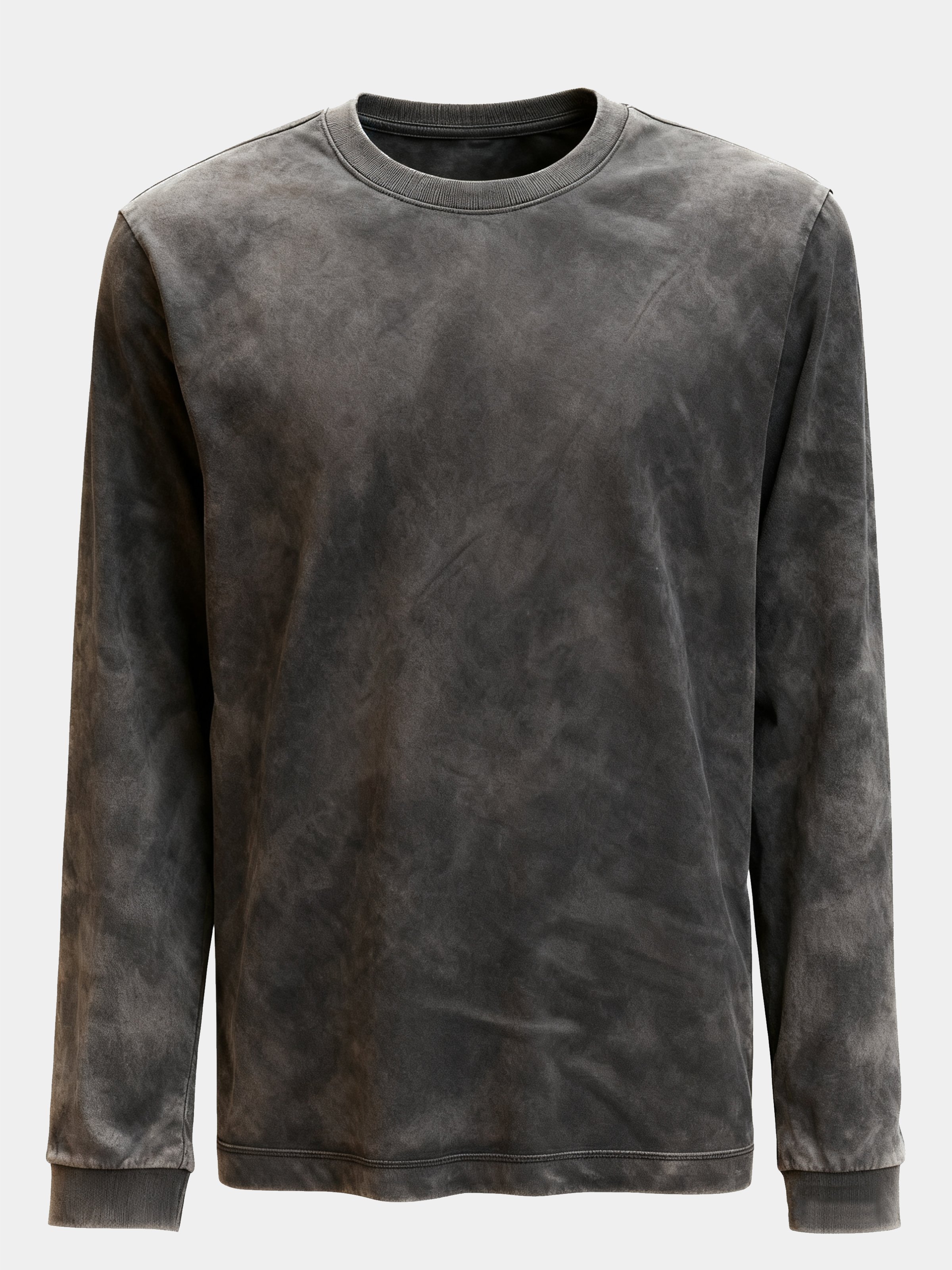 Men's Washed Loose Trend Workwear Long Sleeve T-shirt