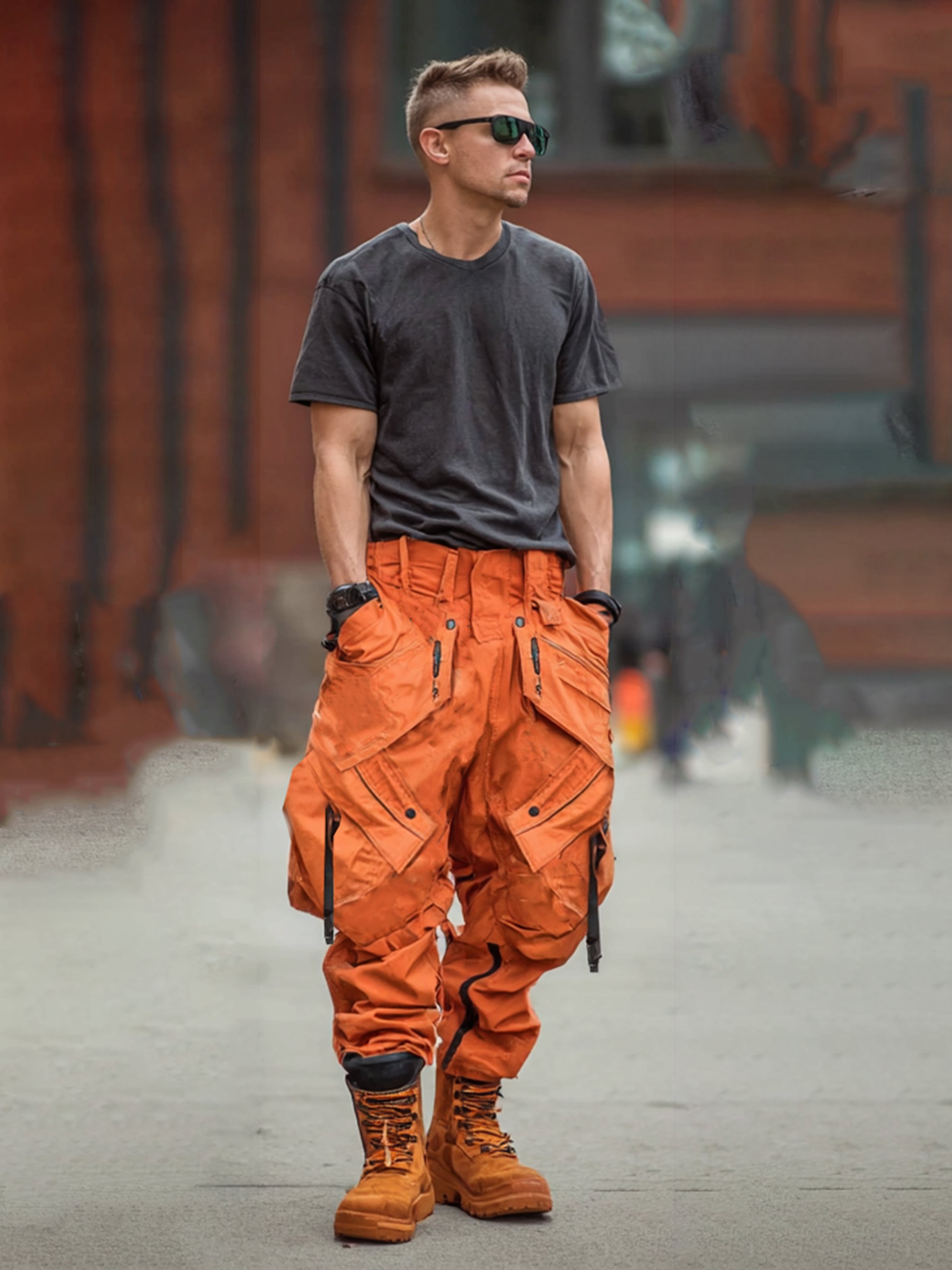 Men's Loose Washed Heavyweight Short Sleeve T-Shirt