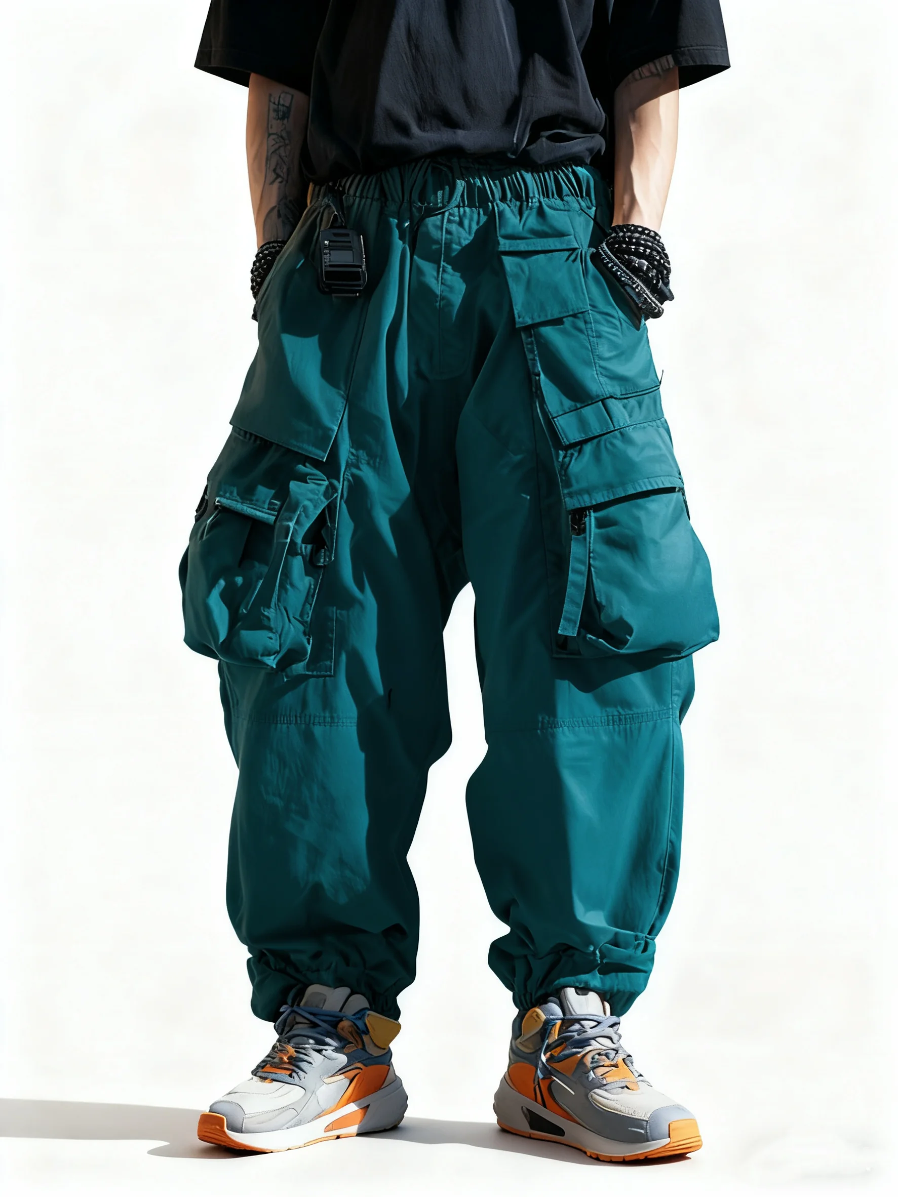 Street Style Tactical Pants Water Resistant Ripstop Cargo Pants Work Hiking Pants