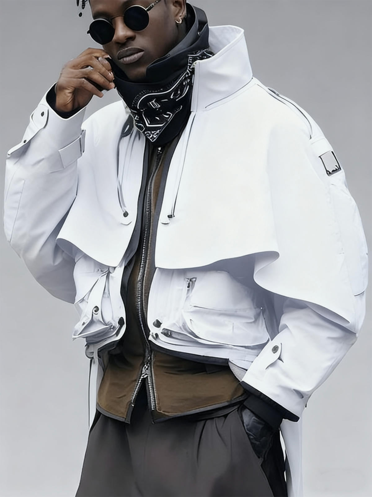 Multi-Style Urban Street Fashion Cool Jacket Outerwear Waterproof And Windproof Work Clothes For Hiking Out