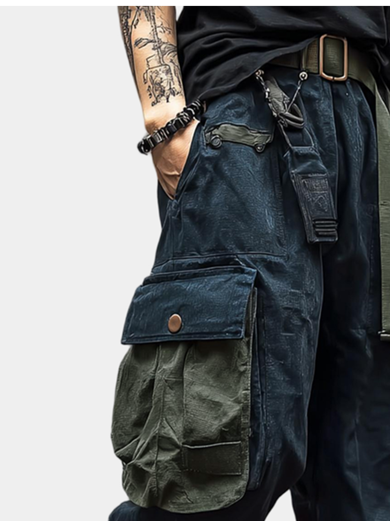 Windproof And Waterproof Ripstop Flap Pockets Urban Casual Tactical Hiking Pants