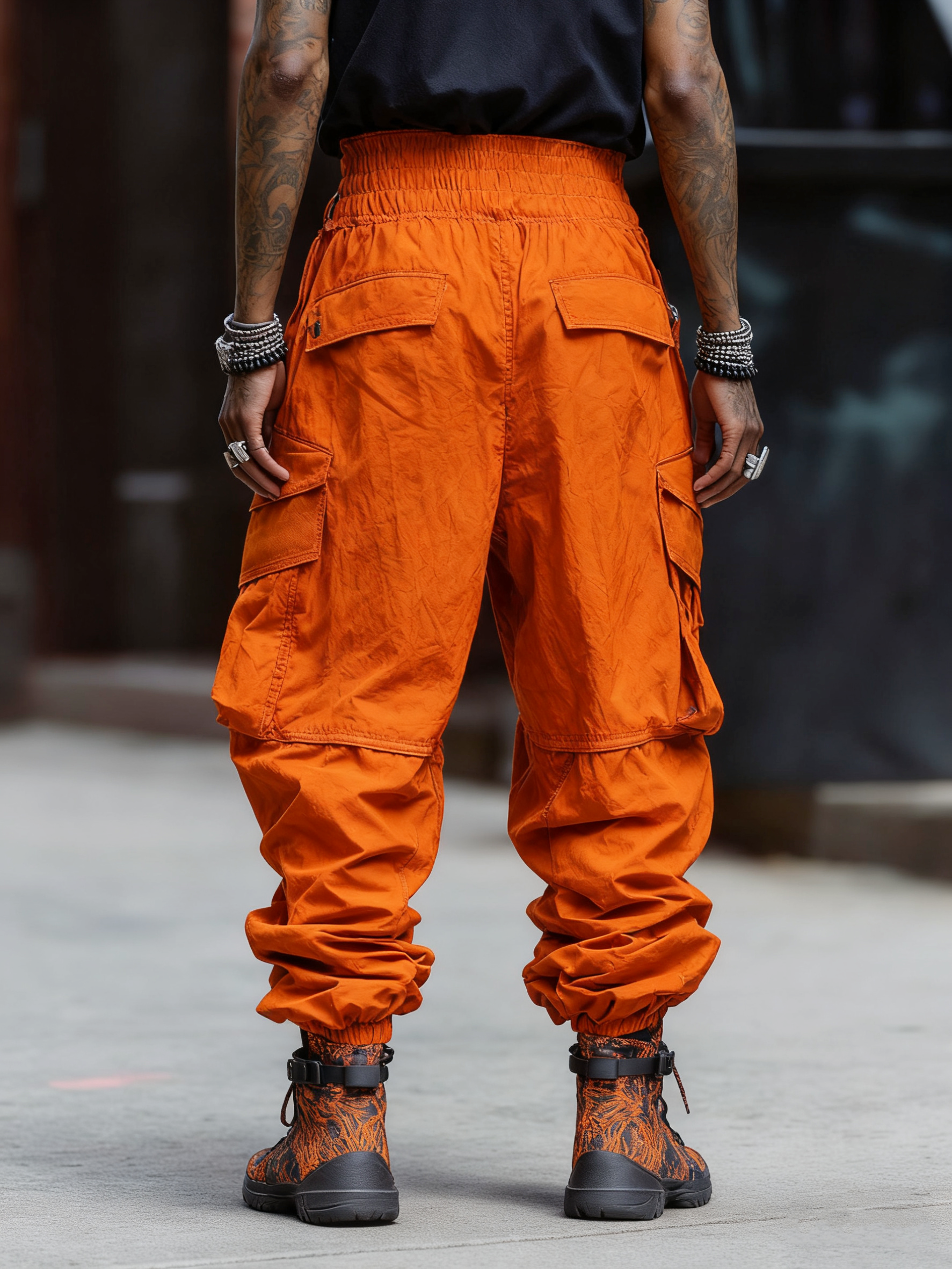 Street Style Tactical Pants Water Resistant Ripstop Cargo Pants Work Hiking Pants