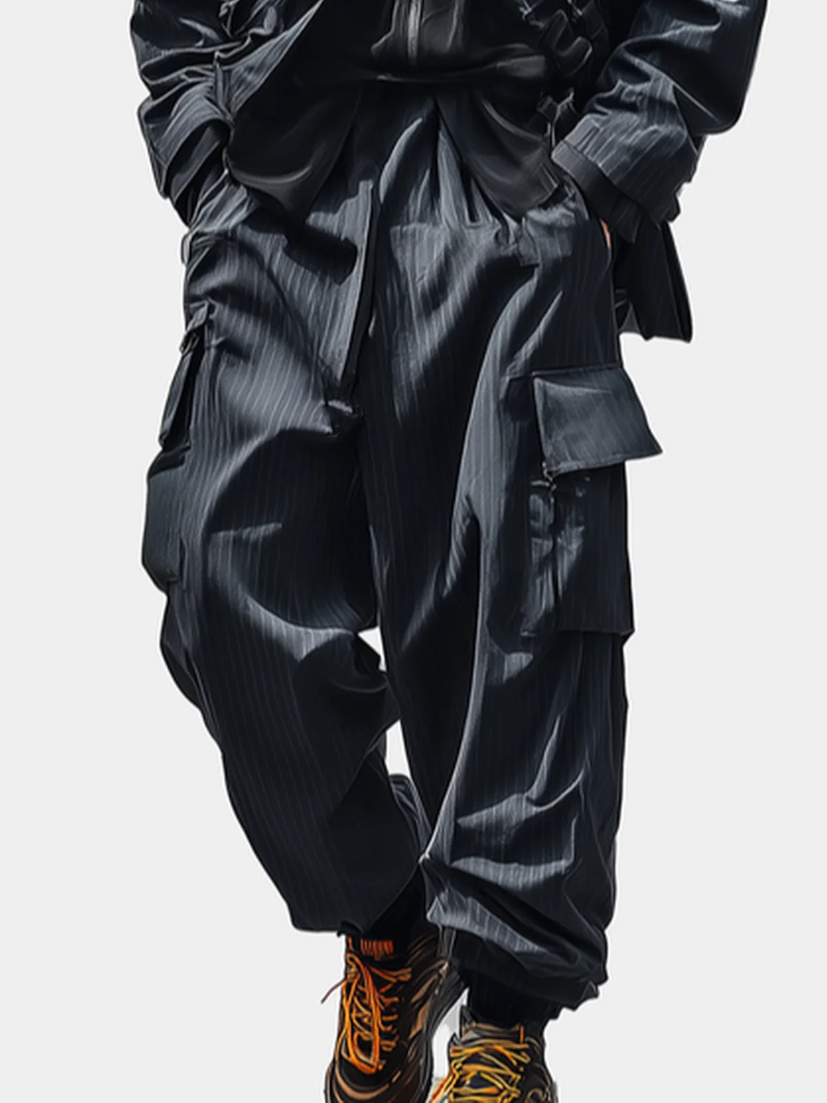 Windproof And Waterproof Work Pants For The Street Wear-Resistant Urban Casual Pants With Flap Pockets