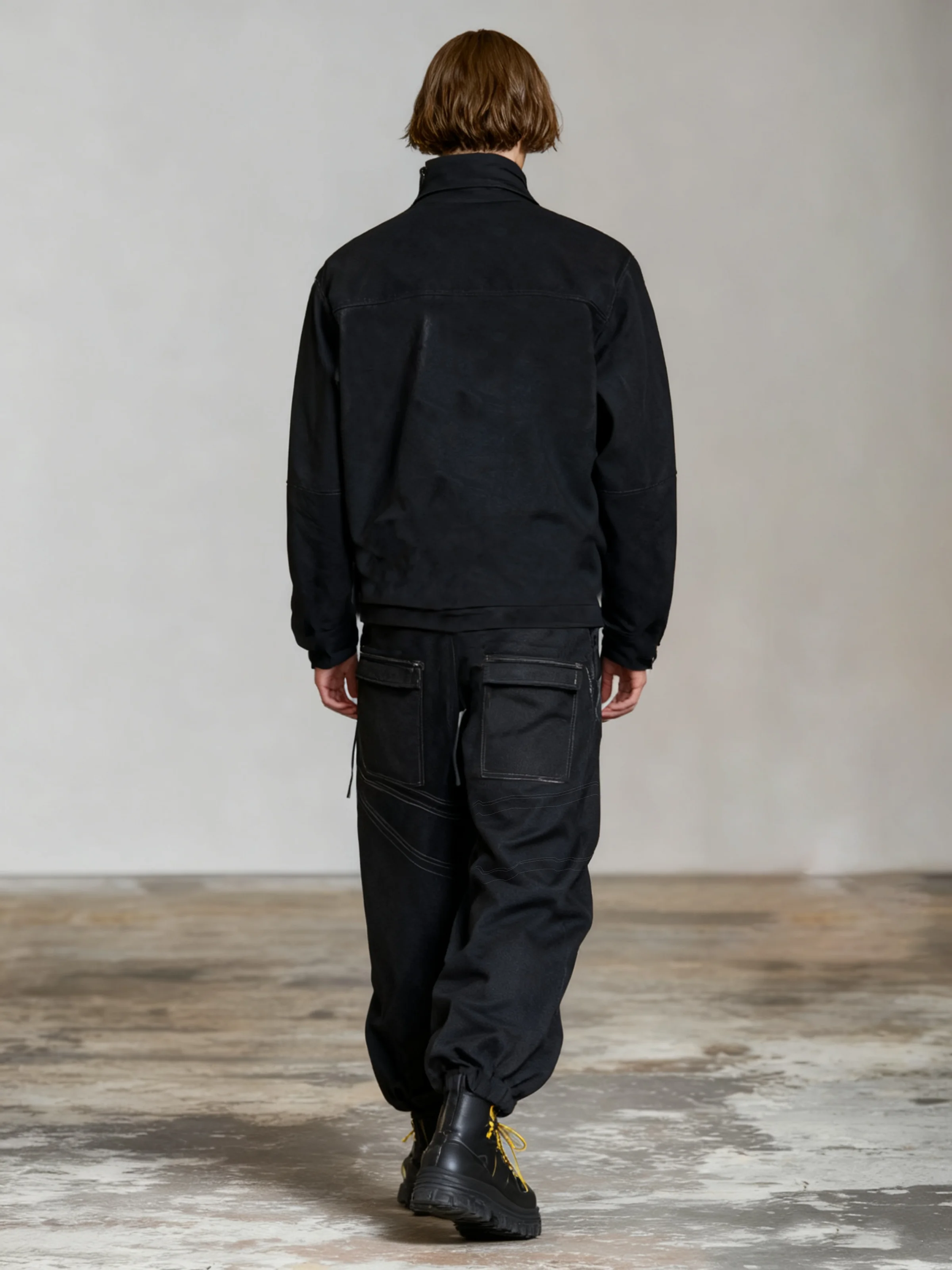 Men's Urban Street Style Jacket Waterproof and Tear-Resistant Workwear Jacket