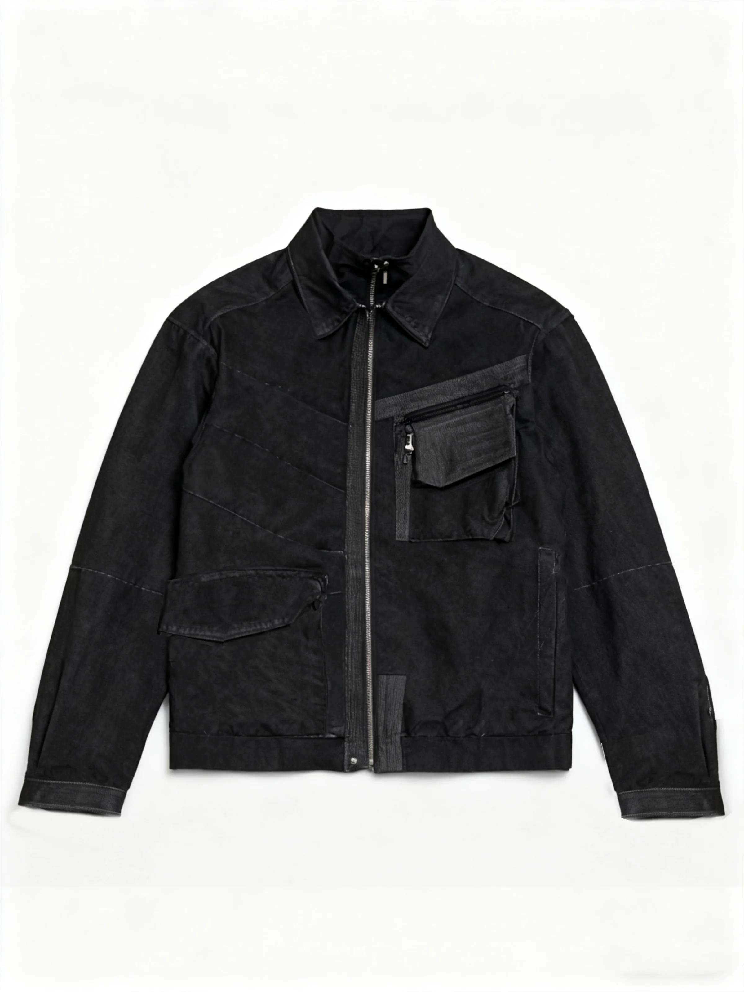 Men's Urban Street Style Jacket Waterproof and Tear-Resistant Workwear Jacket