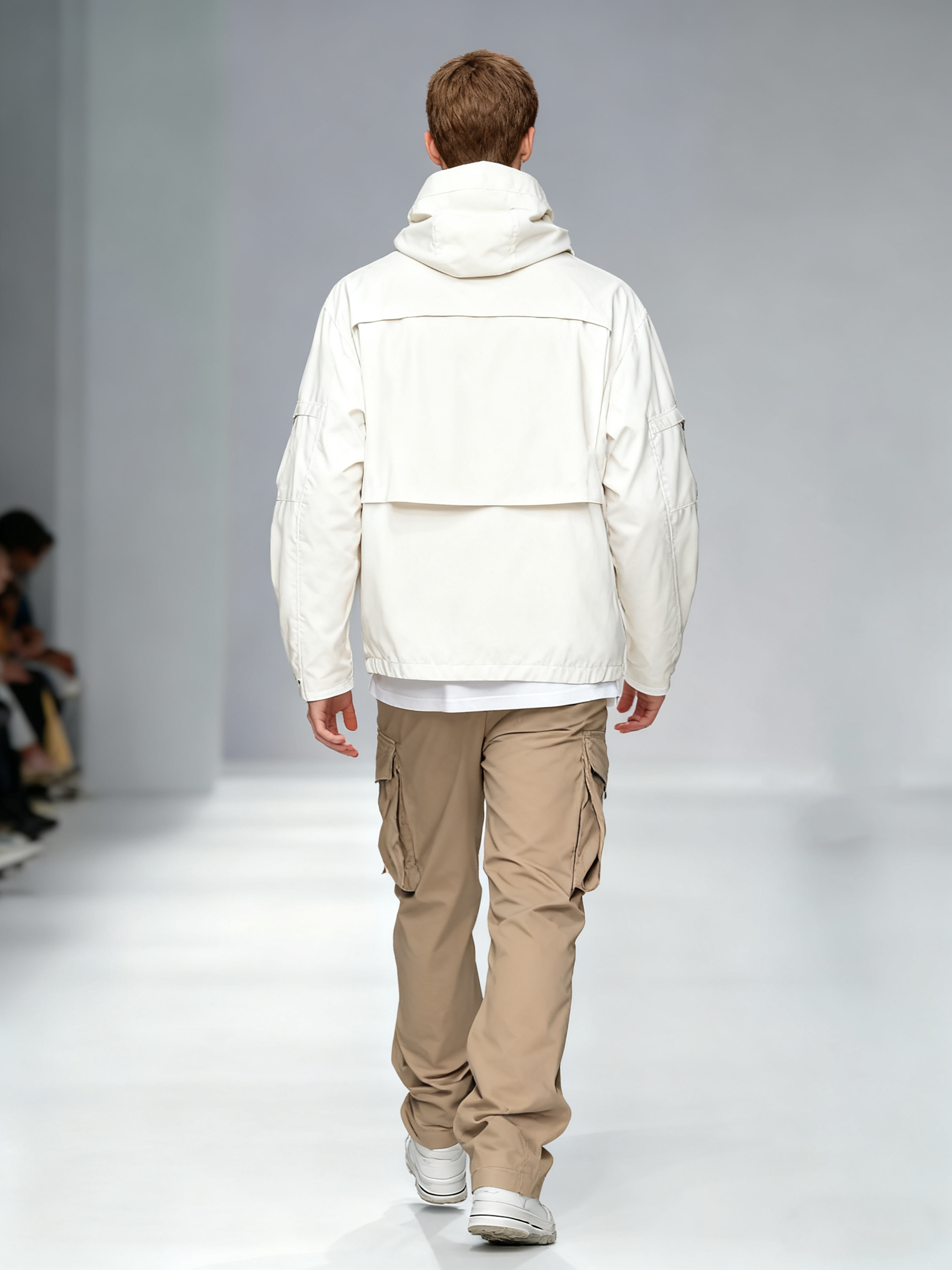 Men's Urban Street Style Jacket  Waterproof and Water Resistant Lined Workwear Jacket