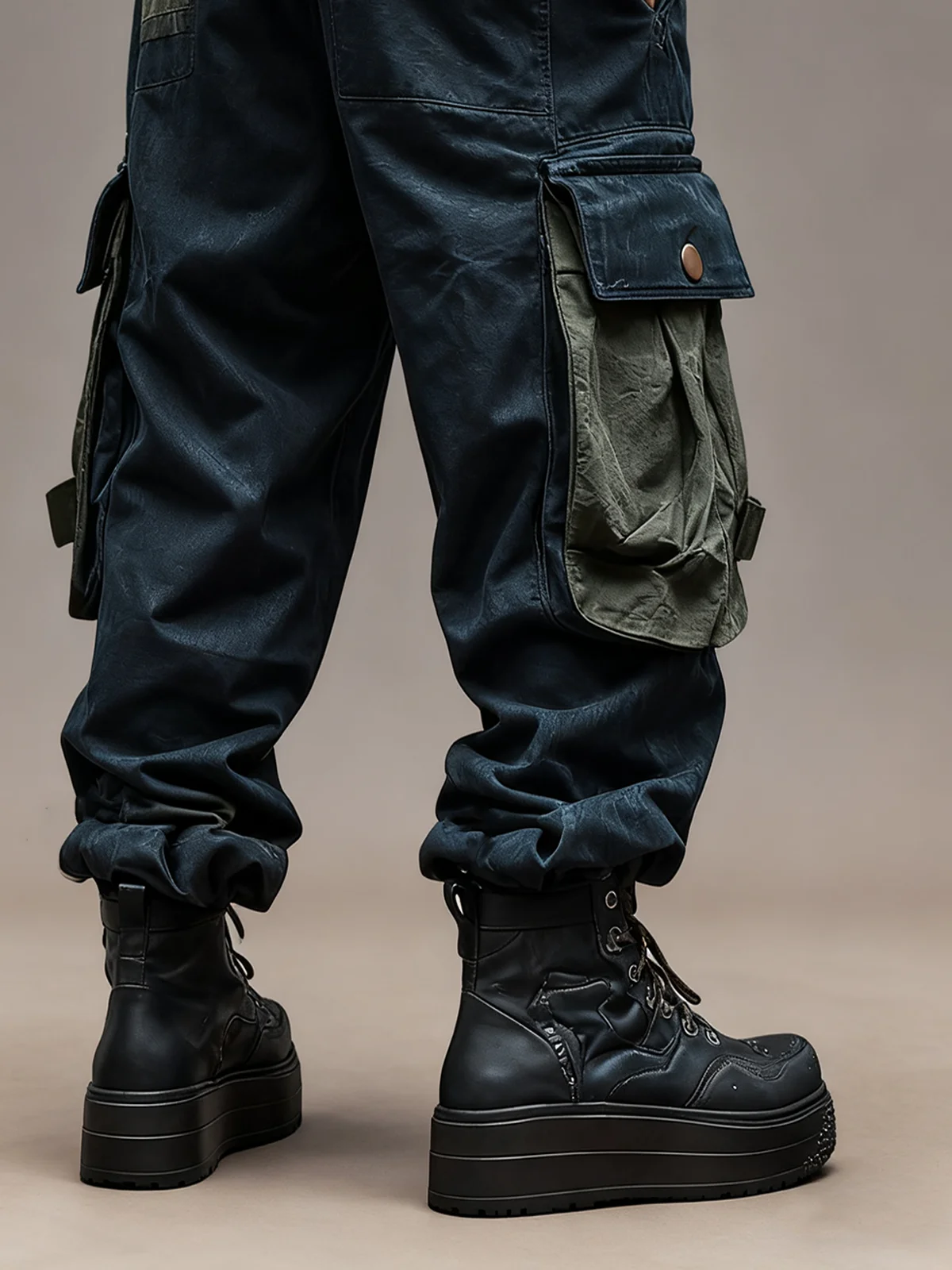 Windproof And Waterproof Ripstop Flap Pockets Urban Casual Tactical Hiking Pants