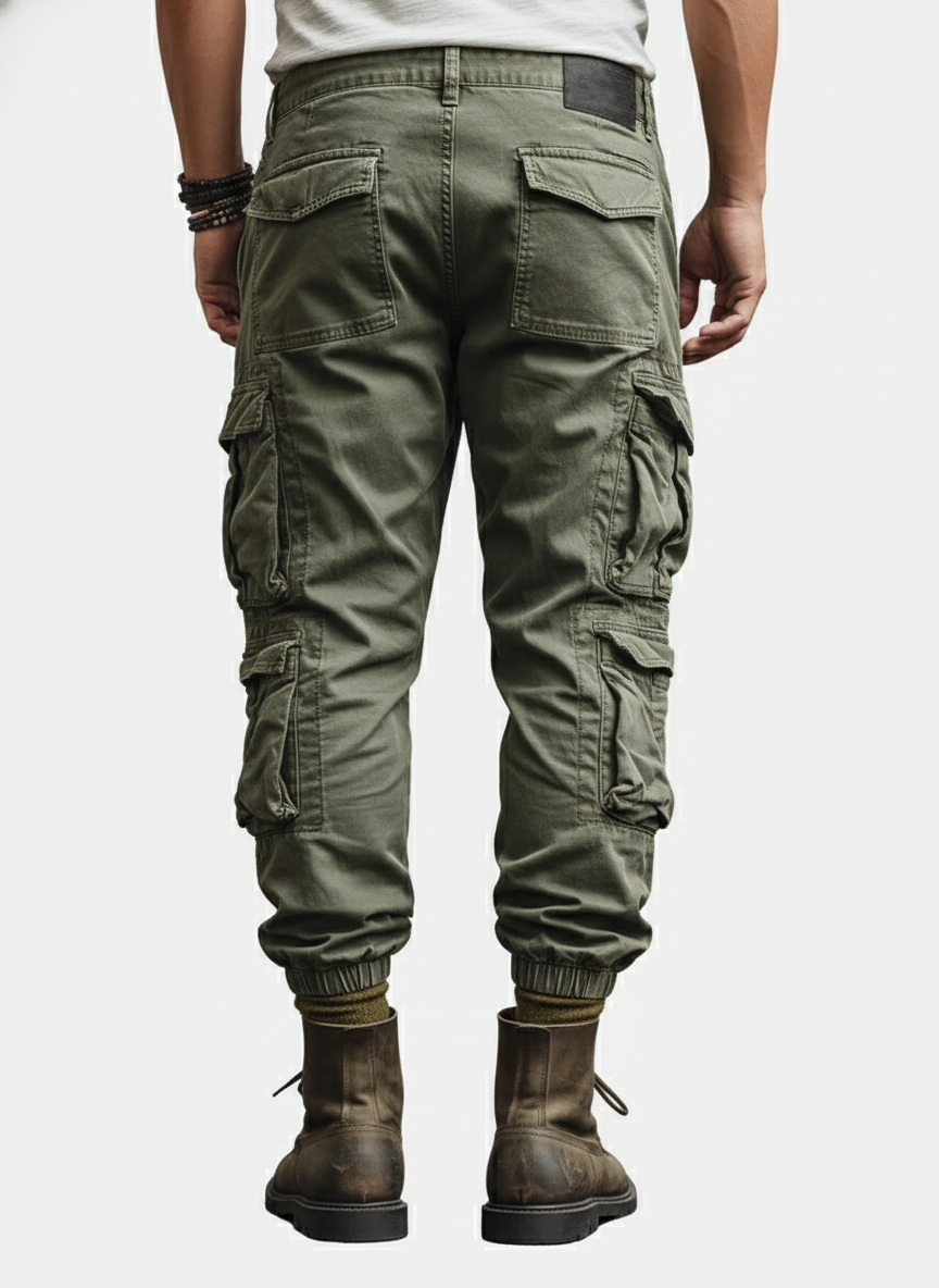 Retro Cargo Pants Casual Outdoor Relaxed Fit Work Pants with Multi Pockets