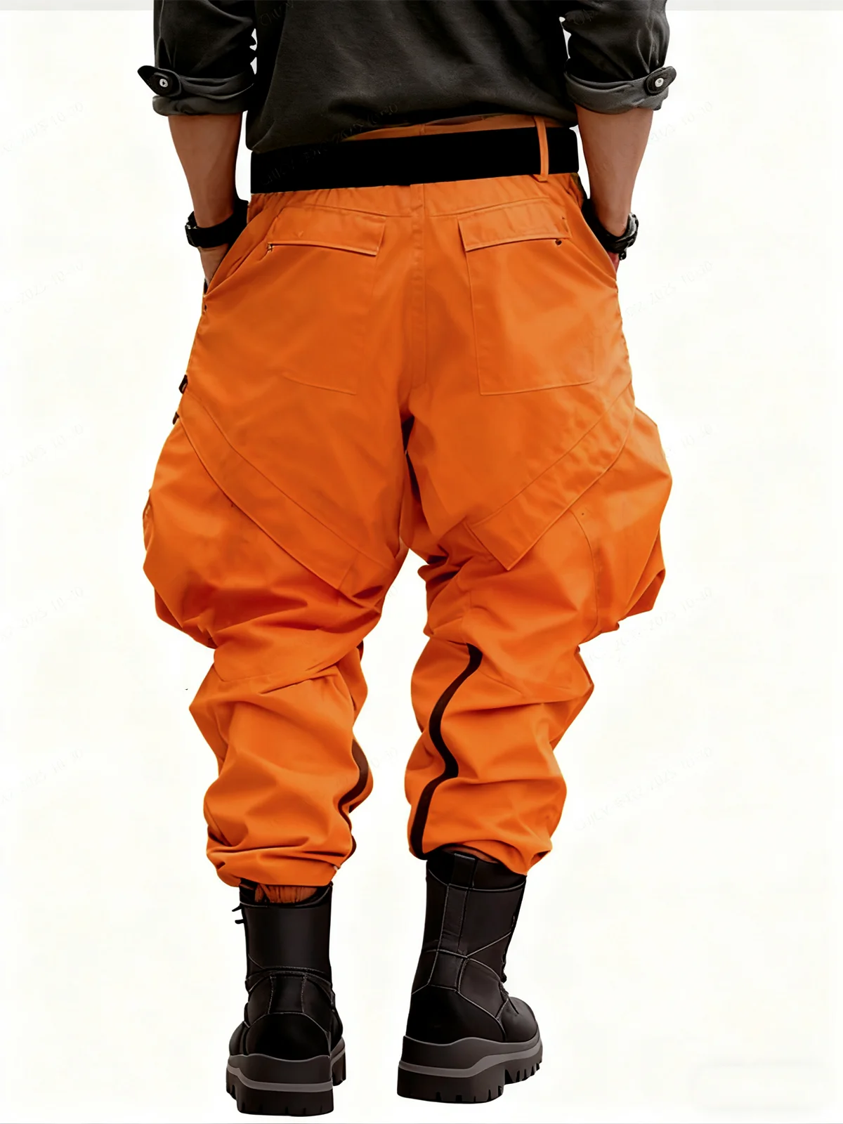 Men's Water Resistant Cargo Pants  Ripstop Multi-Pocket Street Tactical Pants Work Hiking Pants