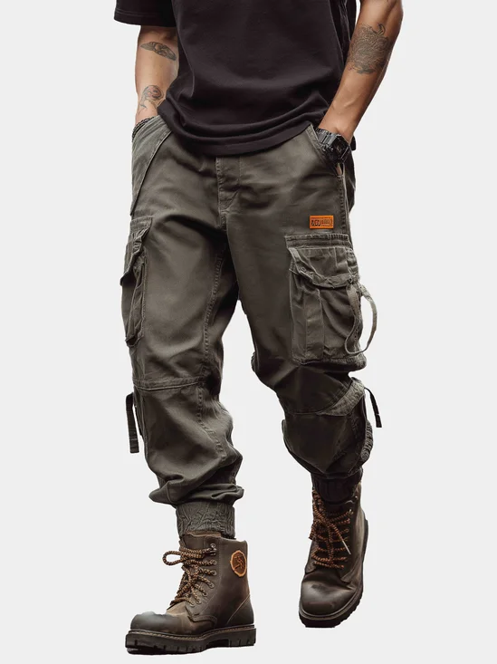 Casual Outdoor Cargo Pants Relaxed Fit Work Pants with Multi Pockets
