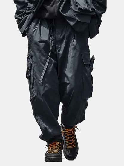 Windproof And Waterproof Work Pants For The Street Wear-Resistant Urban Casual Pants With Flap Pockets