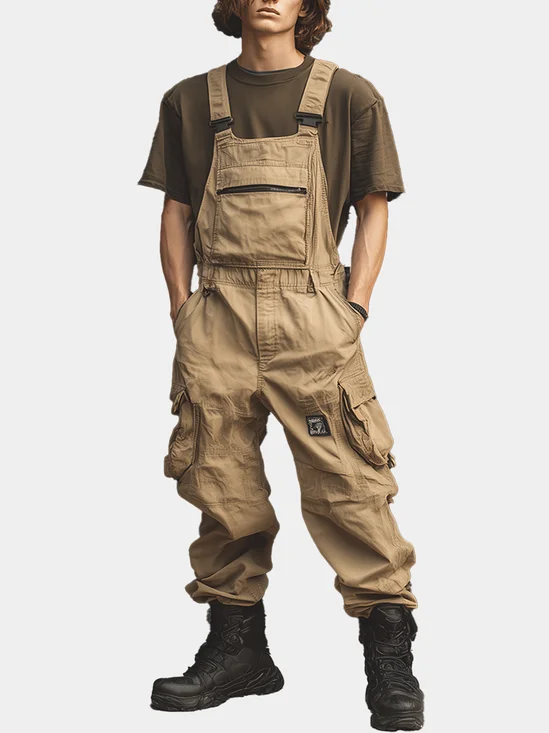 Khaki Street Style Trend Overalls