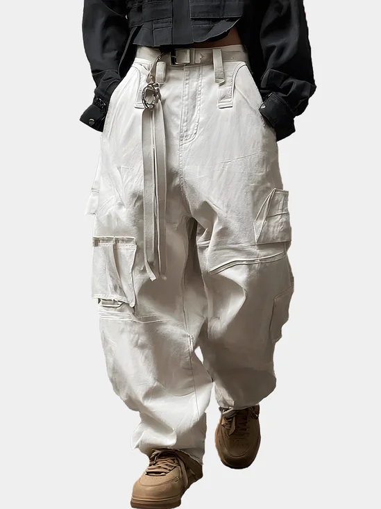 Urban Street Waterproof And Windproof Work Clothes For Hiking With Multiple Pockets And Loose Pants