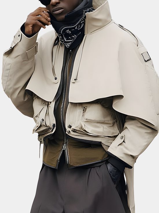 Multi-Style Urban Street Fashion Cool Jacket Outerwear Waterproof And Windproof Work Clothes For Hiking Out