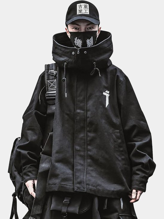 Japanese Streetwear Zip Up Windbreaker Jackets
